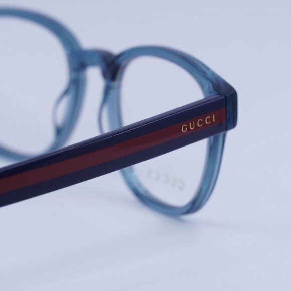 Gucci 🕶️ New Gucci GG0927O 006 Eyeglasses - Blue Frame Size ONE SIZE - 6 Thumbnail