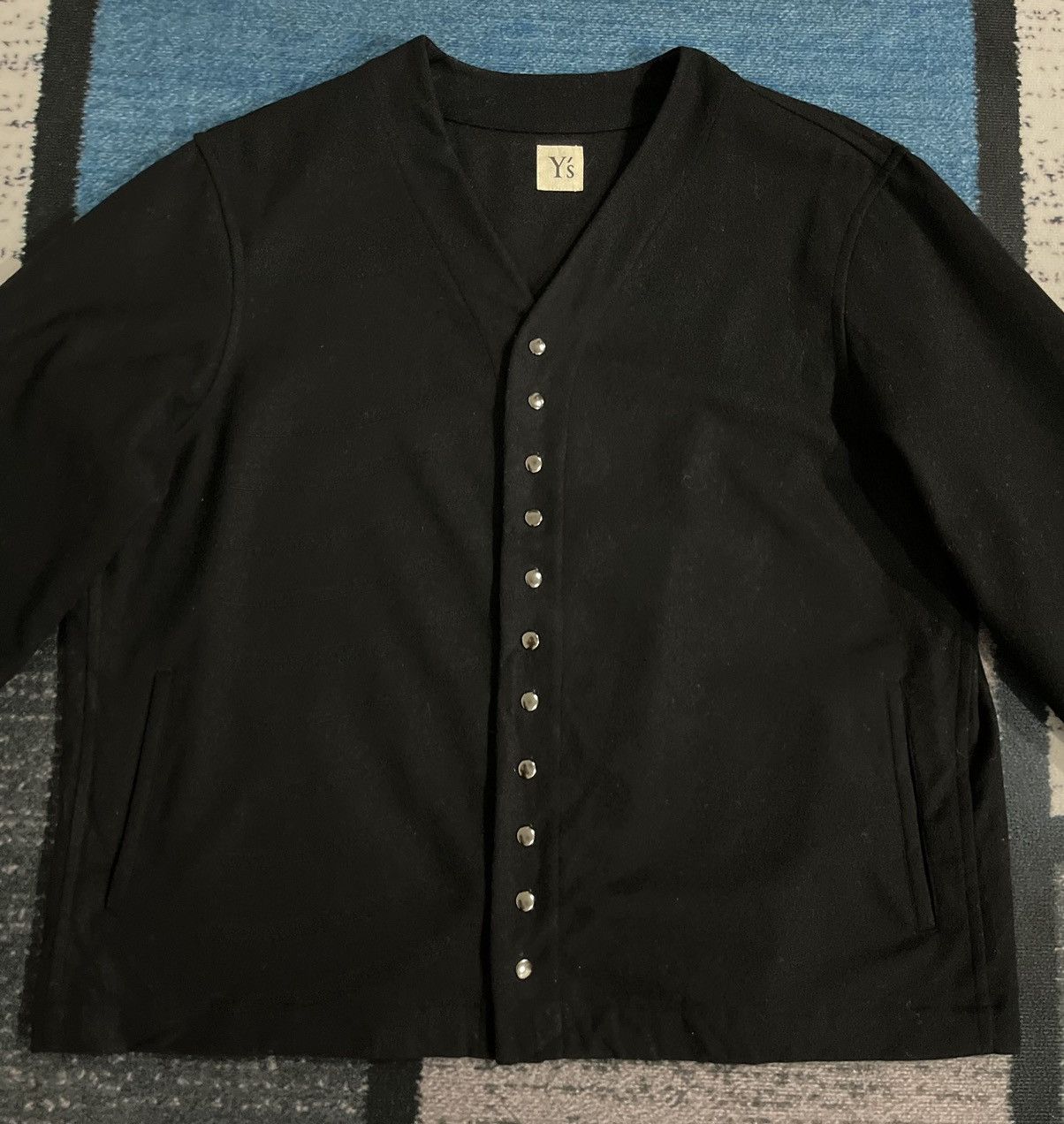 Yohji Yamamoto Vintage Yohji Yamamoto cardigan wool jacket Size US L / EU 52-54 / 3 - 5 Thumbnail