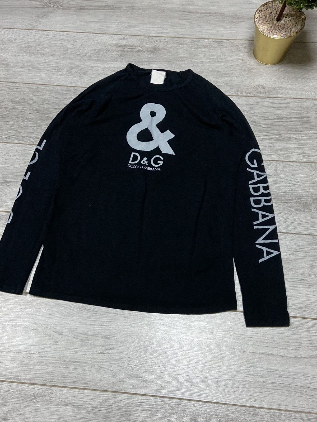 Dolce & Gabbana Dolce Gabbana big print long sleeve short Size US M / EU 48-50 / 2 - 2 Thumbnail