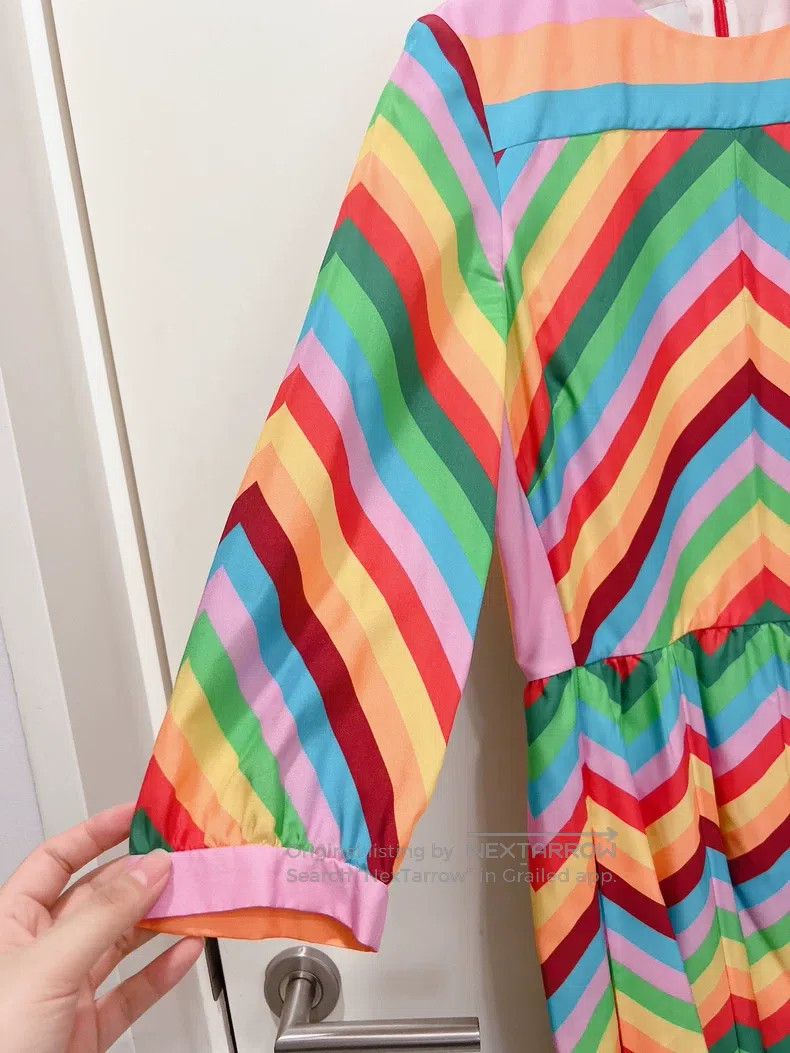 Valentino Valentino Rainbow silk dress Size M / US 6-8 / IT 42-44 - 3 Thumbnail