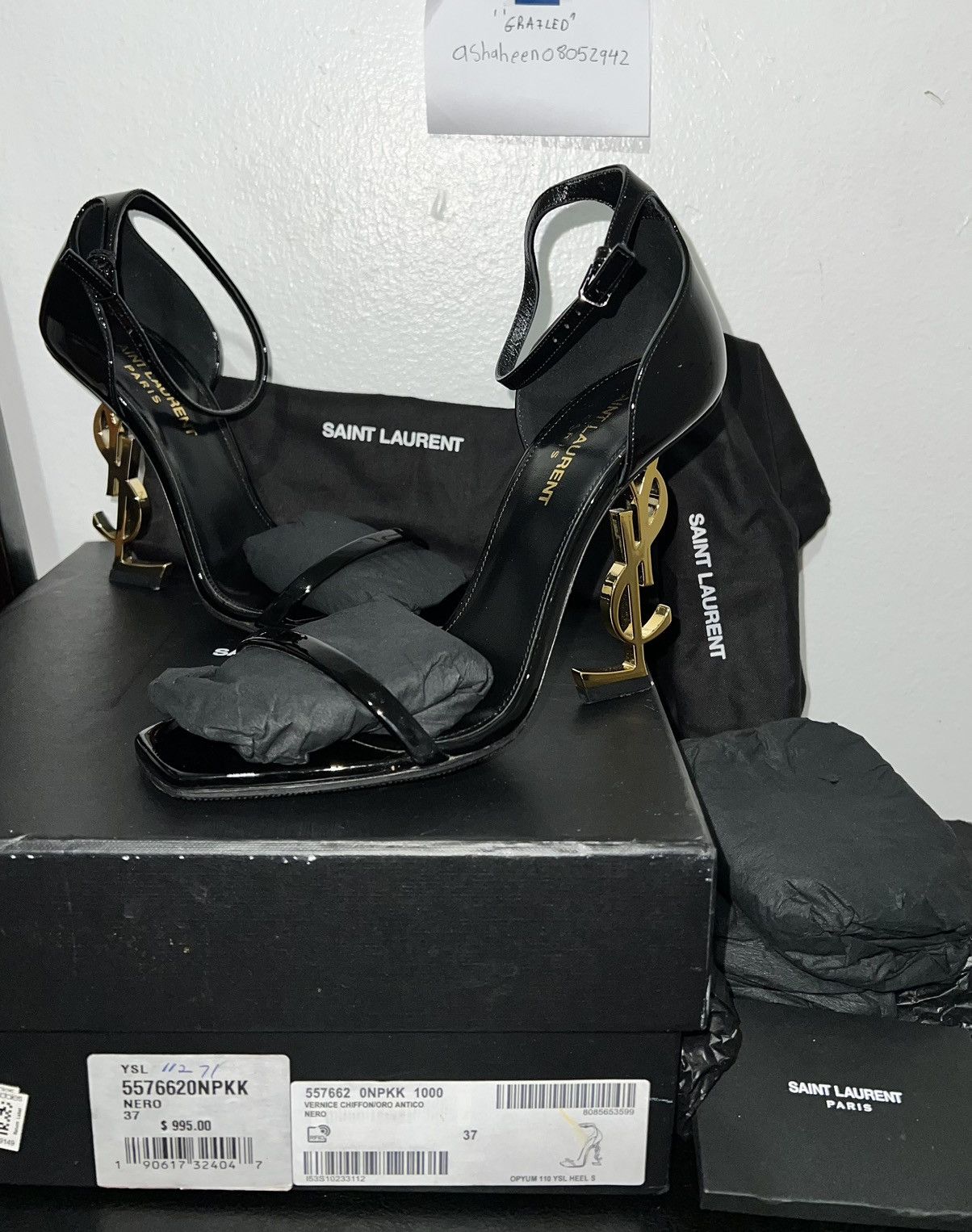 Yves Saint Laurent YSL Heels *SOUGHT AFTER* *RARE* Size US 7 / IT 37 - 1 Thumbnail