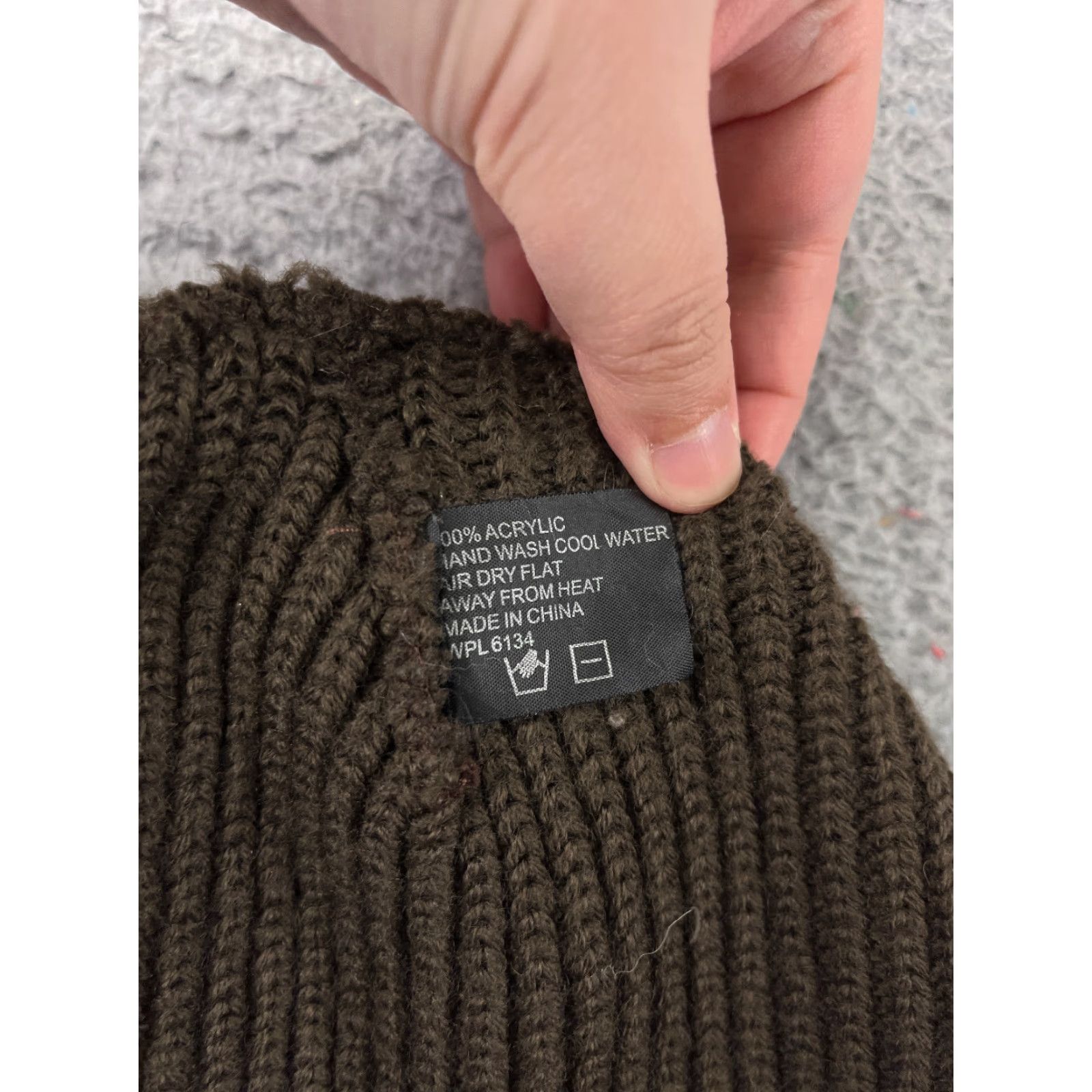 Vintage VINTAGE Beanie Toque Adult One Size Brown Double Knit 100% Acrylic Winter Snow Ski Size ONE SIZE - 5 Thumbnail