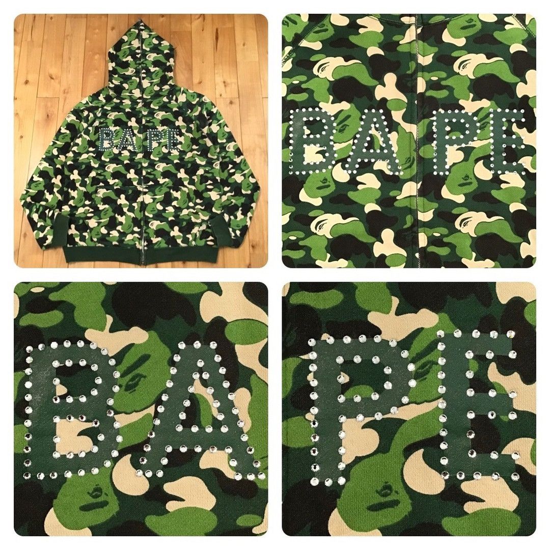 Bape × Swarovski BAPE logo Swarovski full zip hoodie ABC camo a bathing ape Size US L / EU 52-54 / 3 - 1 Thumbnail
