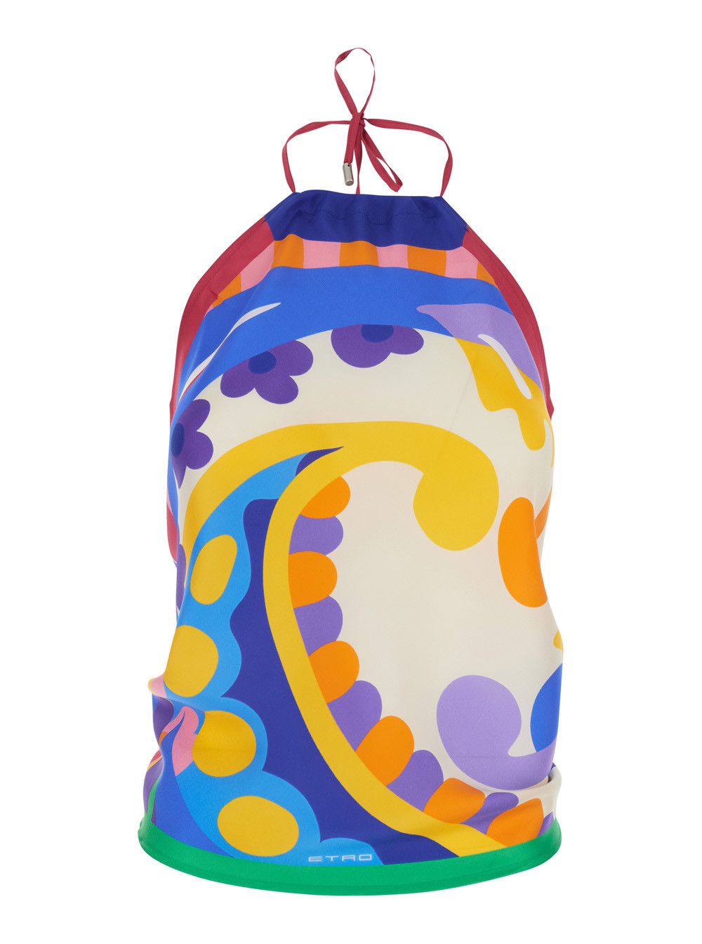 Etro Multicolor Silk Sleeveless Top with All-Over Paisley Motif Woman Size M / US 6-8 / IT 42-44 - 1 Thumbnail