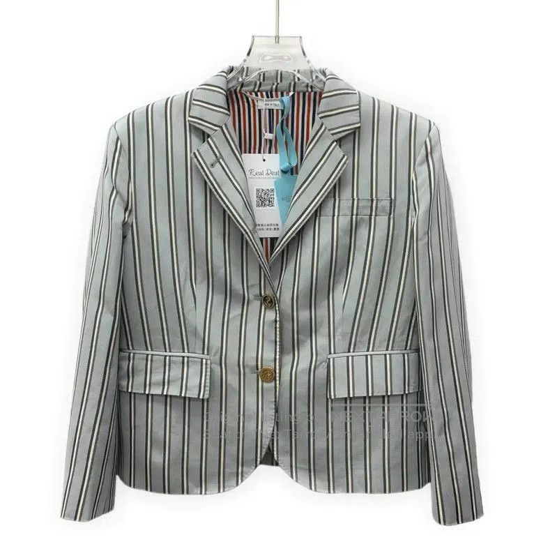 Thom Browne Thom Browne Striped Cotton Women's Jacket . Size L / US 10 / IT 46 - 1 Thumbnail