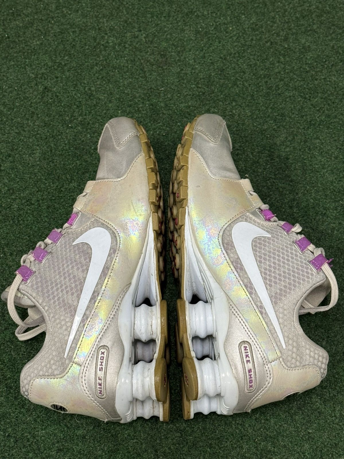 Nike 2016 Nike Shox Avenue SE Silver Blue Tint Violet 844131-002 Size US 8 / IT 38 - 3 Thumbnail