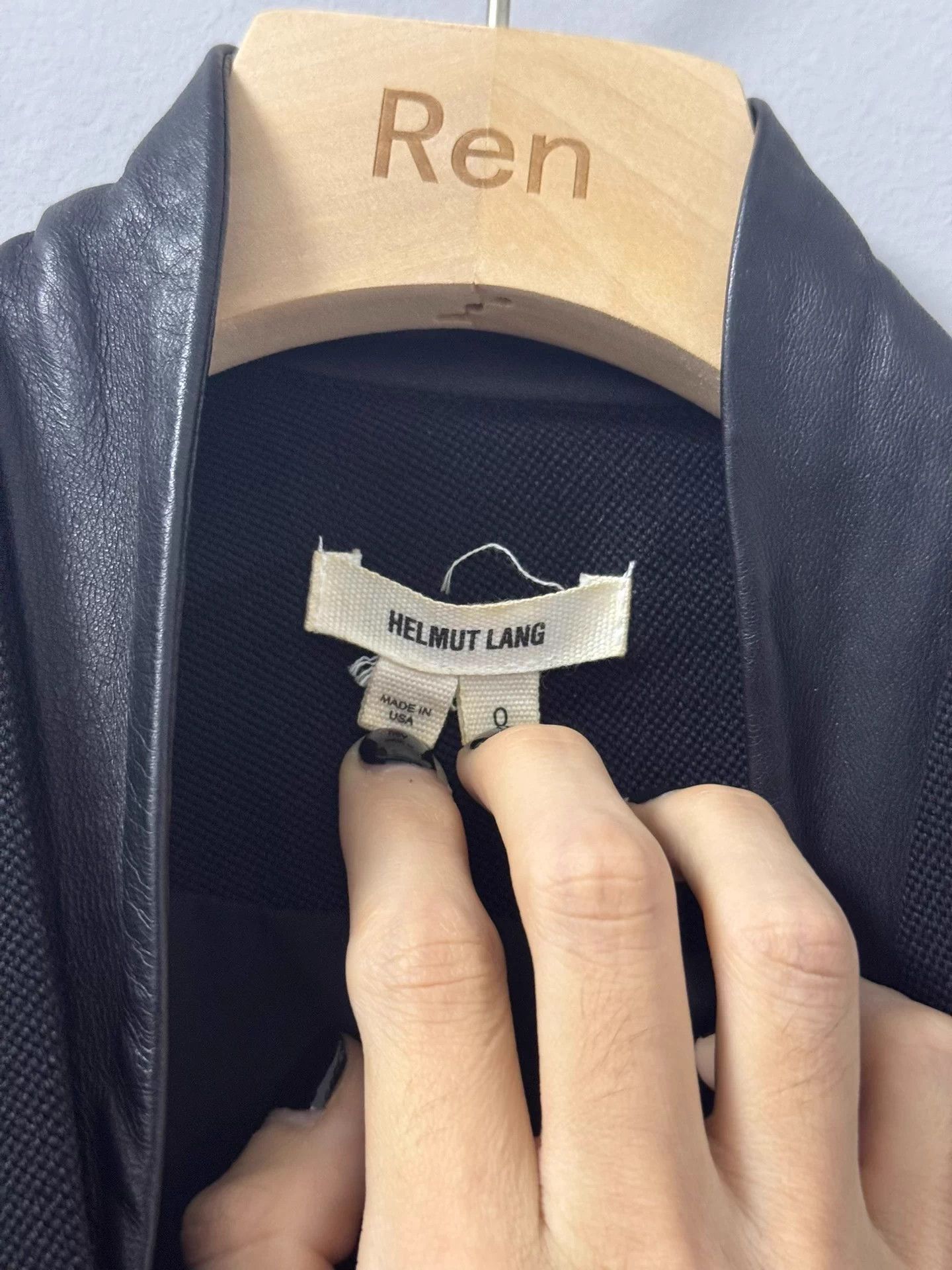 Helmut Lang Helmut Lang patchwork leather jacket with curved sleeves Size XS / US 0-2 / IT 36-38 - 3 Thumbnail