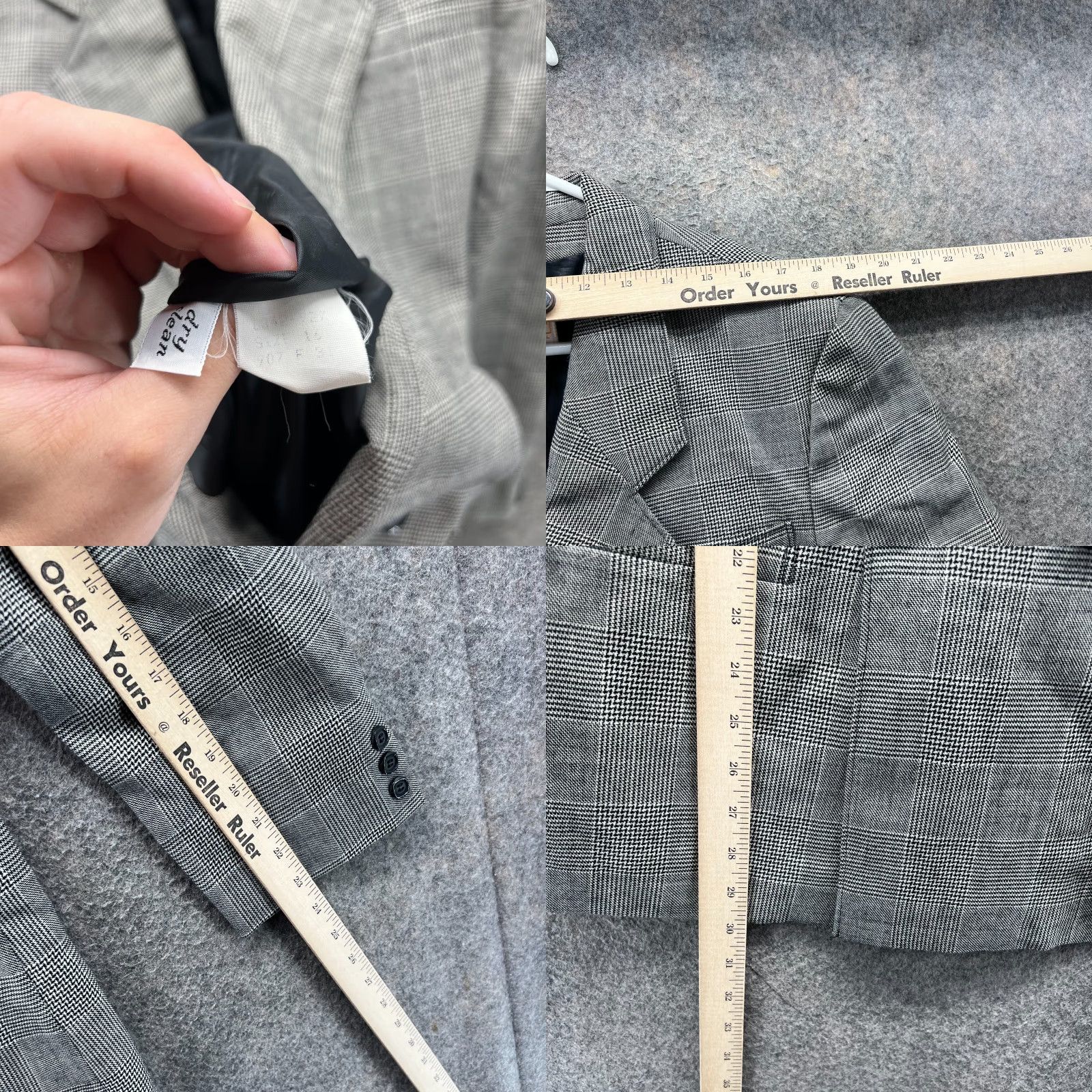 Pendleton VINTAGE Pendleton Blazer Womens 16 Grey Wool Plaid Checkered Sport Coat Size XXL / US 16-18 / IT 52-54 - 8 Thumbnail