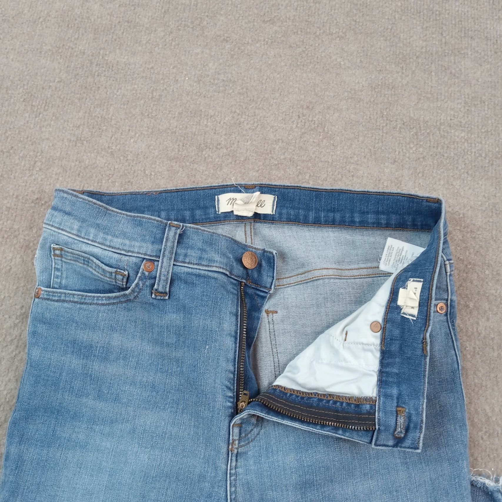 Madewell Madewell Womens Mid Rise Skinny Jeans Blue Denim Stretch 9" 29 28x27 Size 28" / US 6 / IT 42 - 6 Thumbnail