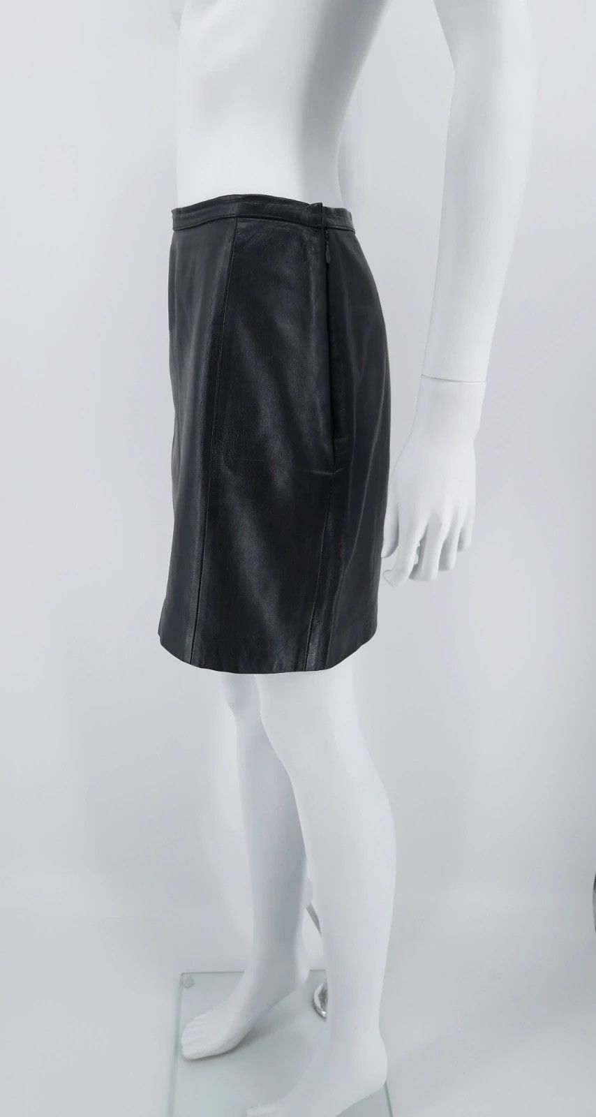 Gucci Gucci by Tom Ford 1997 Leather Mini Skirt Size 30" / US 8 / IT 44 - 3 Thumbnail