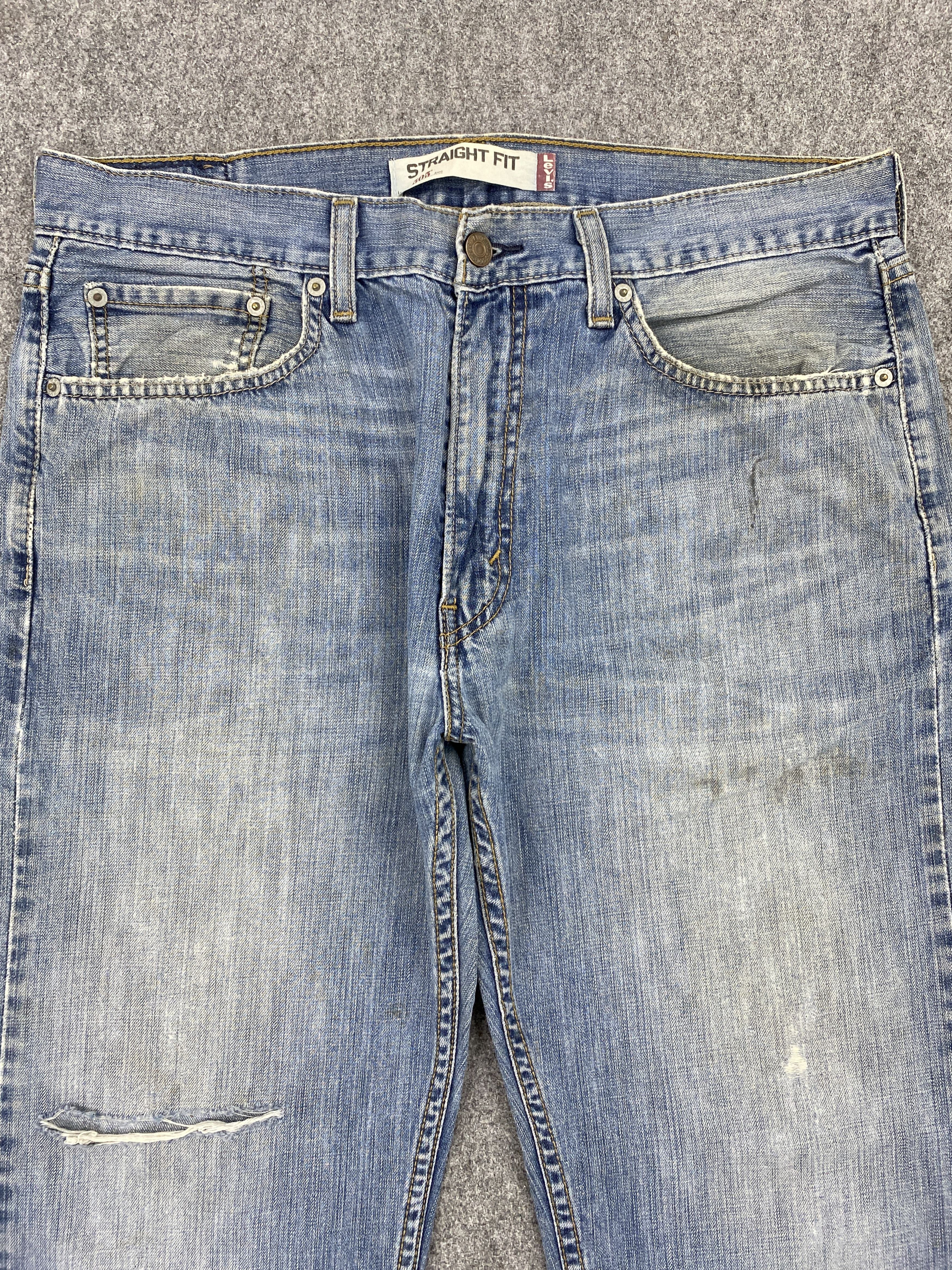 Levi's Vintage Levis 505 Faded Blue Jeans 33x29 S0040 Size US 33 - 2 Thumbnail
