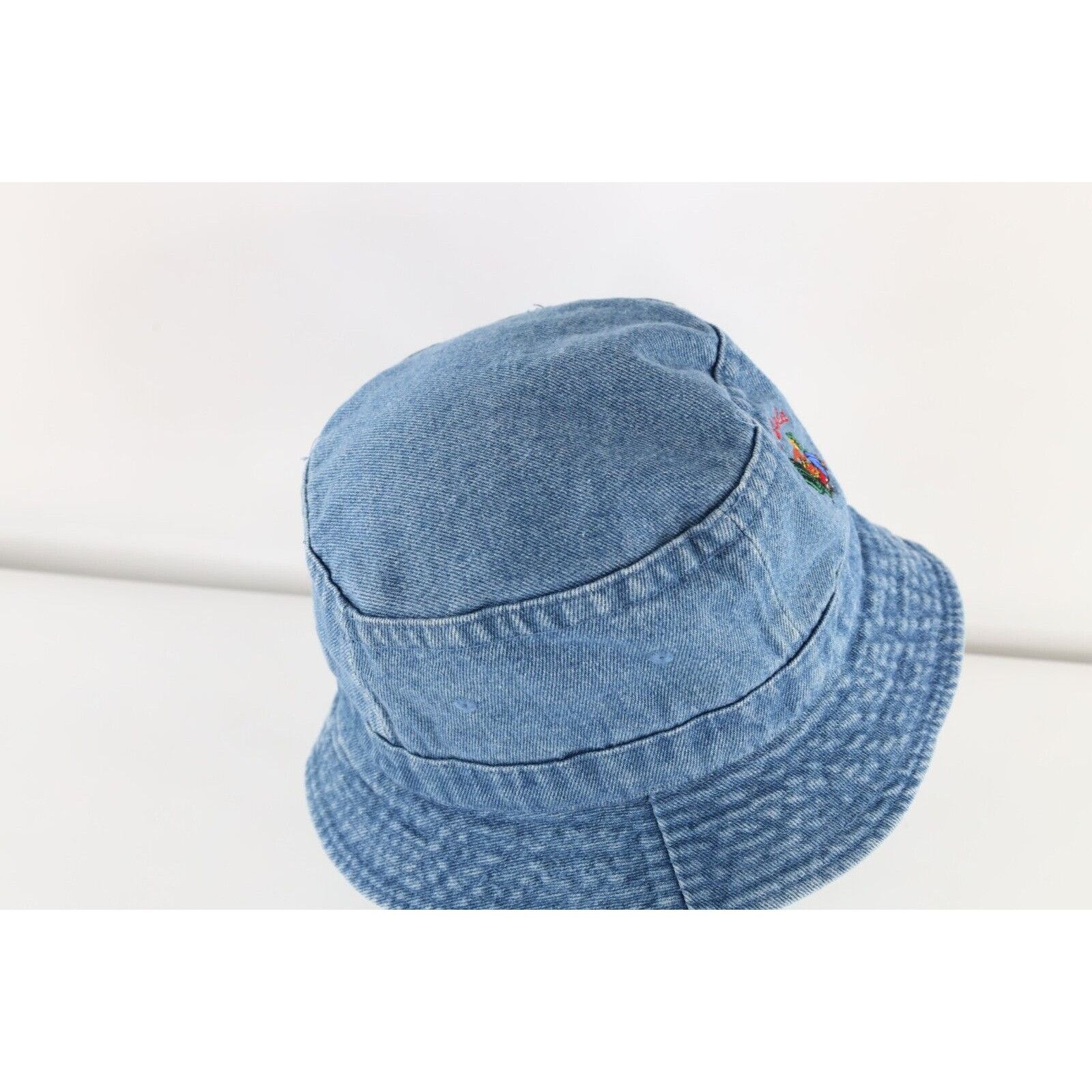 Vintage Vintage 90s Loma Linda Mexican Restaurant Denim Bucket Hat Size ONE SIZE - 7 Thumbnail