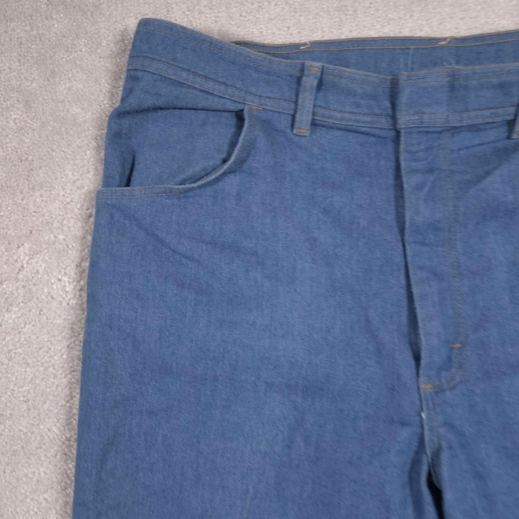 Wrangler Wrangler Jeans Mens 40x29 Blue Denim Straight Leg Regular Fit USA Made Pants Size US 40 / EU 56 - 4 Thumbnail