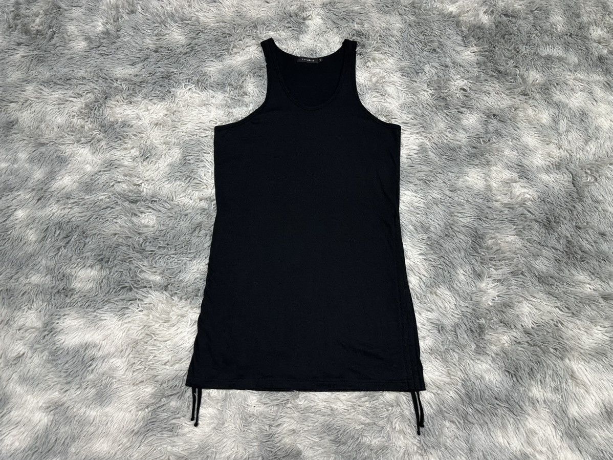 If Six Was Nine 🔥Rare Y2K Civarize Ruched Side Laces Tank Top Vkei Goth Punk Size US M / EU 48-50 / 2 - 2 Thumbnail