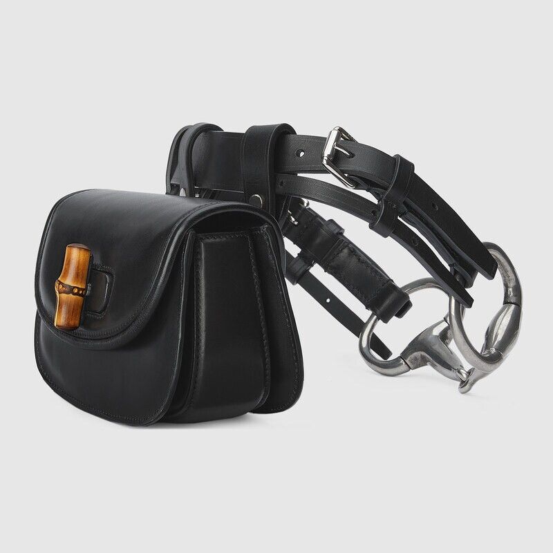 Gucci o1mt1gz0325 Size: OS / Bamboo 1947 Mini Belt Bag in Black Size ONE SIZE - 2 Thumbnail