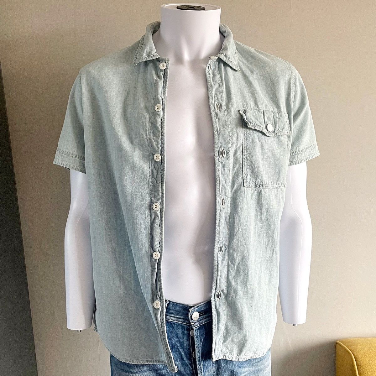 Stone Island Stone Island Spring Summer 2013 Short Sleeve Shirt Size US L / EU 52-54 / 3 - 4 Thumbnail