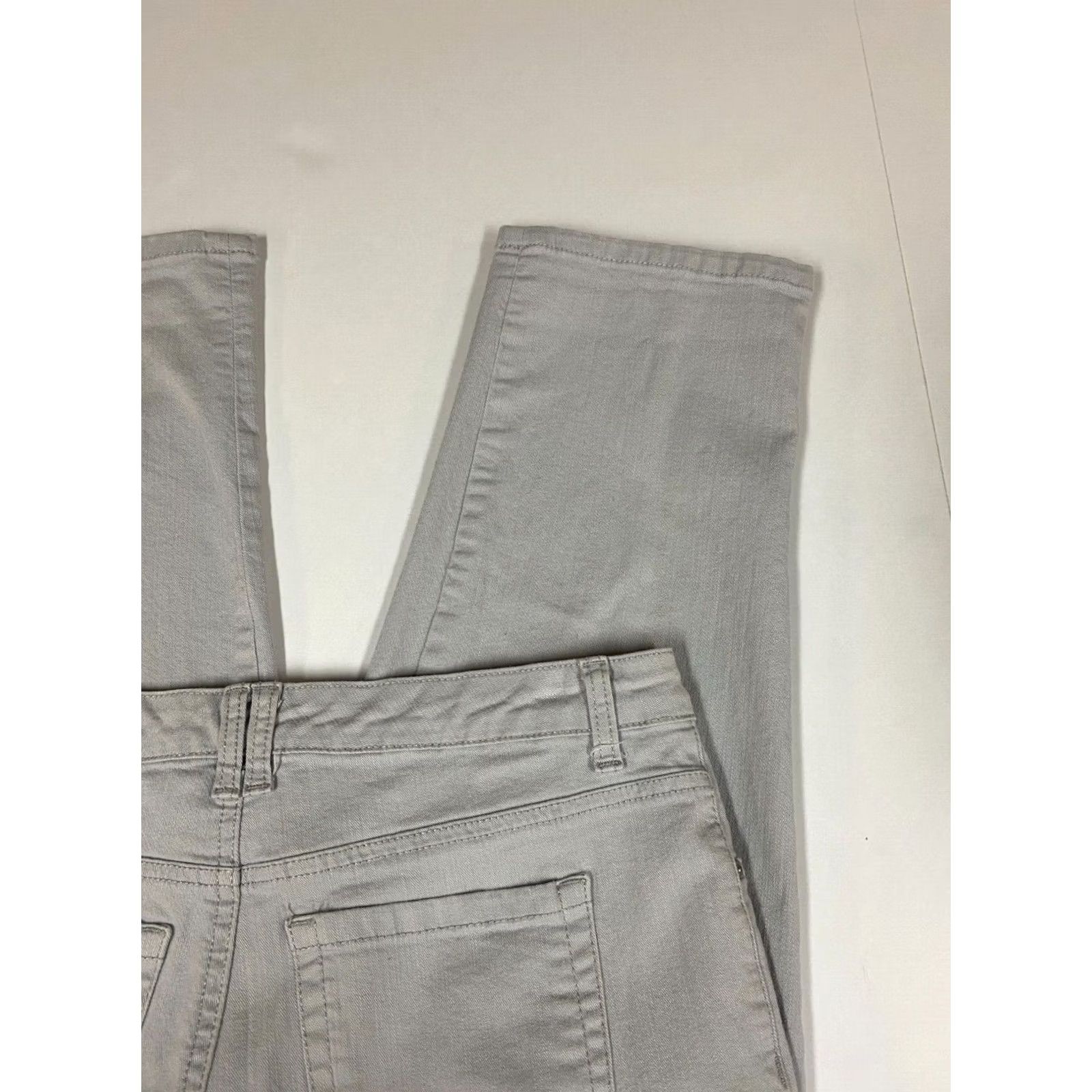 Vintage Style&co Womens Jeans 30x22 Gray Straight Capri Denim Cotton Blend Zipper Pockets Reserved Blemish Describe 90s Designer Womens Size 30" / US 8 / IT 44 - 5 Thumbnail