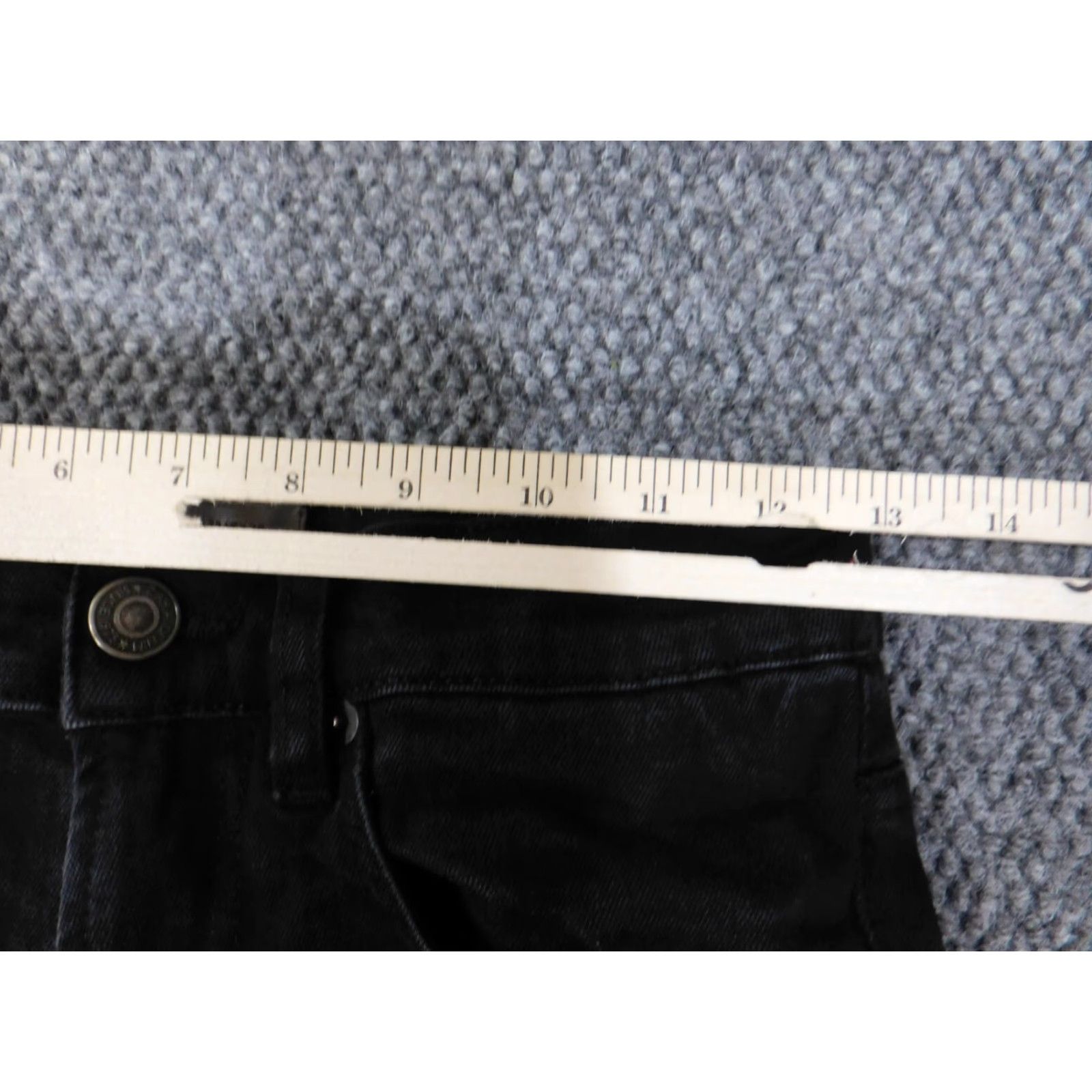Zara Zara Jeans Mens 29x31 Black Slim Straight Retro Denim Stretch Zip Size US 29 - 4 Thumbnail