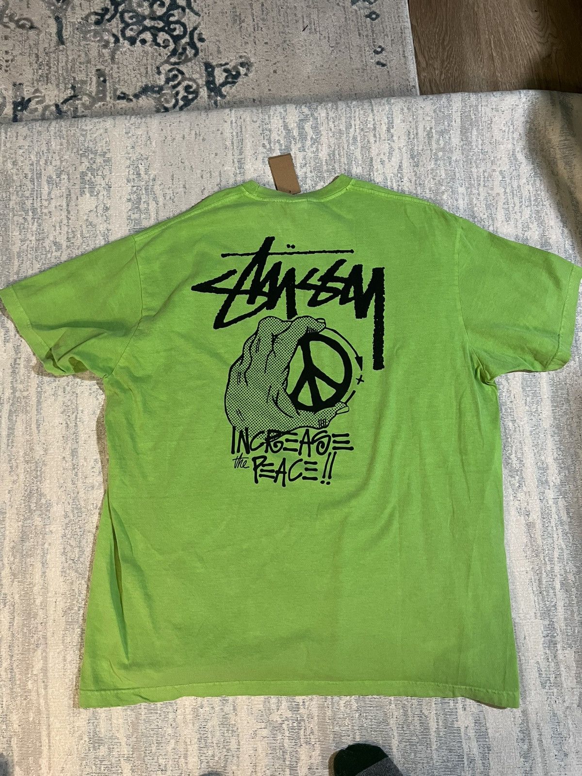 Stussy RARE Stussy Increase the Peace Pigment Dyed Tee | Grailed