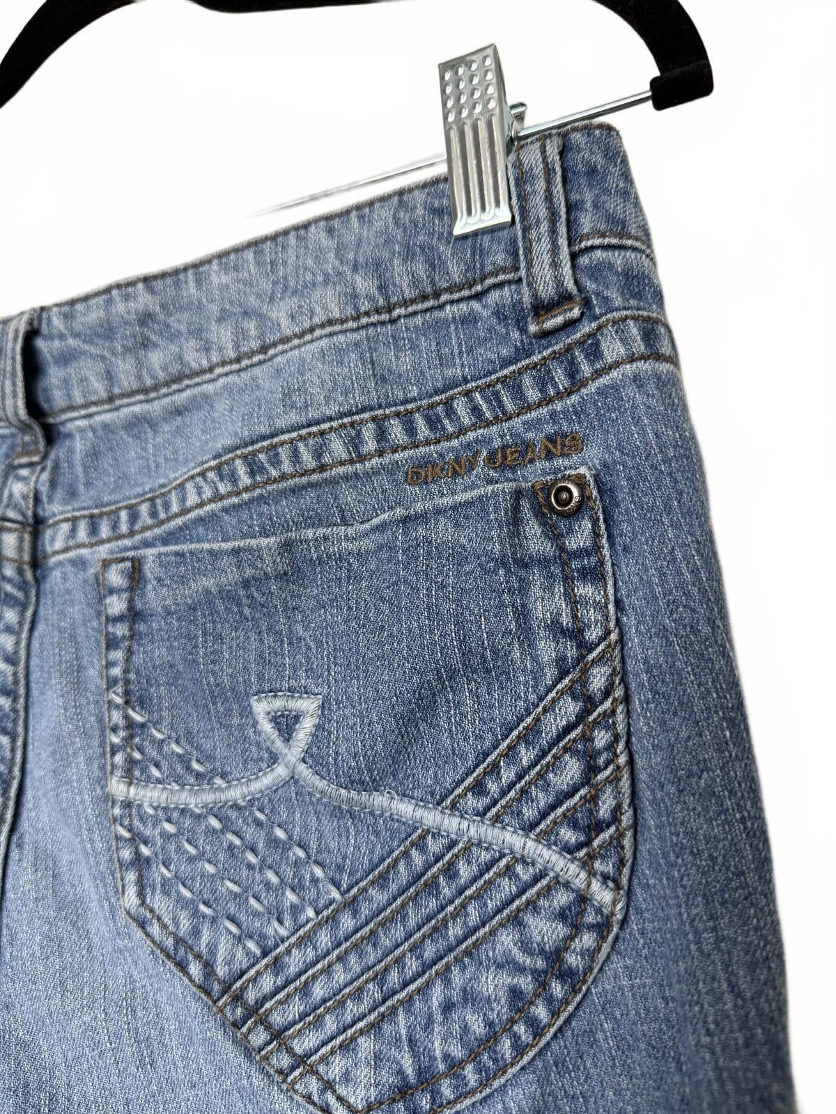 Designer Vintage Low Rider DKNY Jeans Size 34" / US 12 / IT 48 - 2 Thumbnail