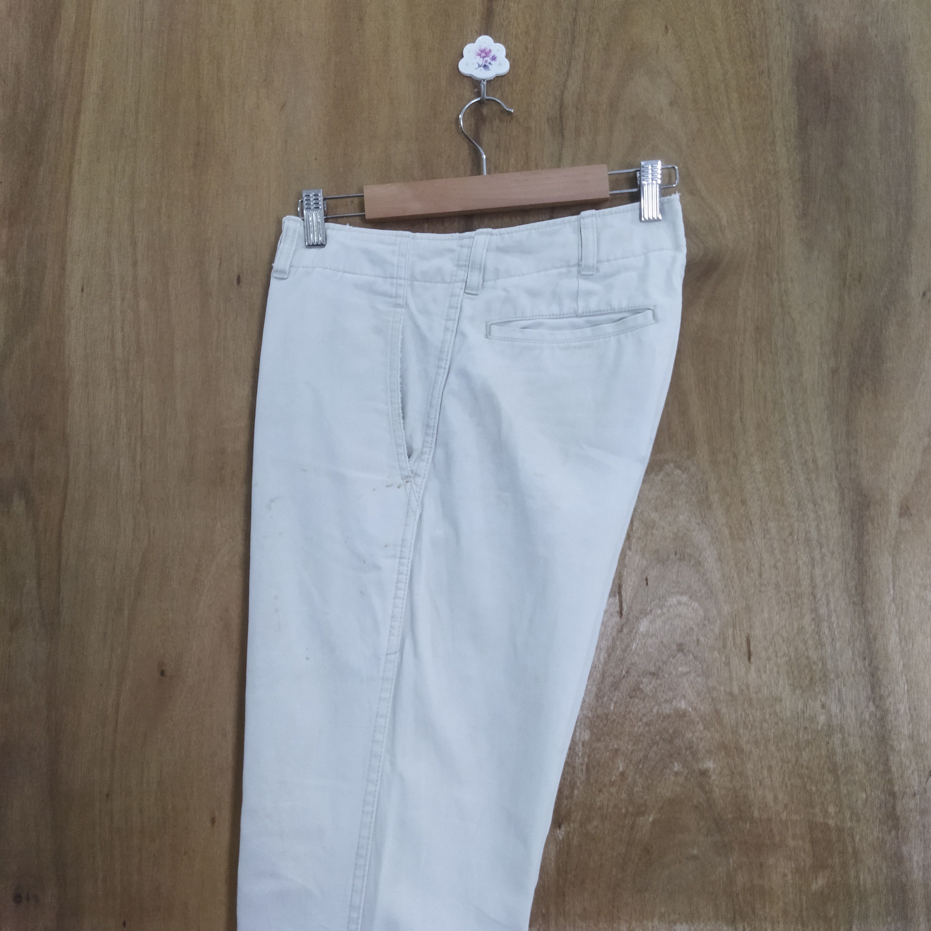 Japanese Brand LACQUER WHITE YELLOW CHINO PANTS Size US 34 / EU 50 - 12 Thumbnail
