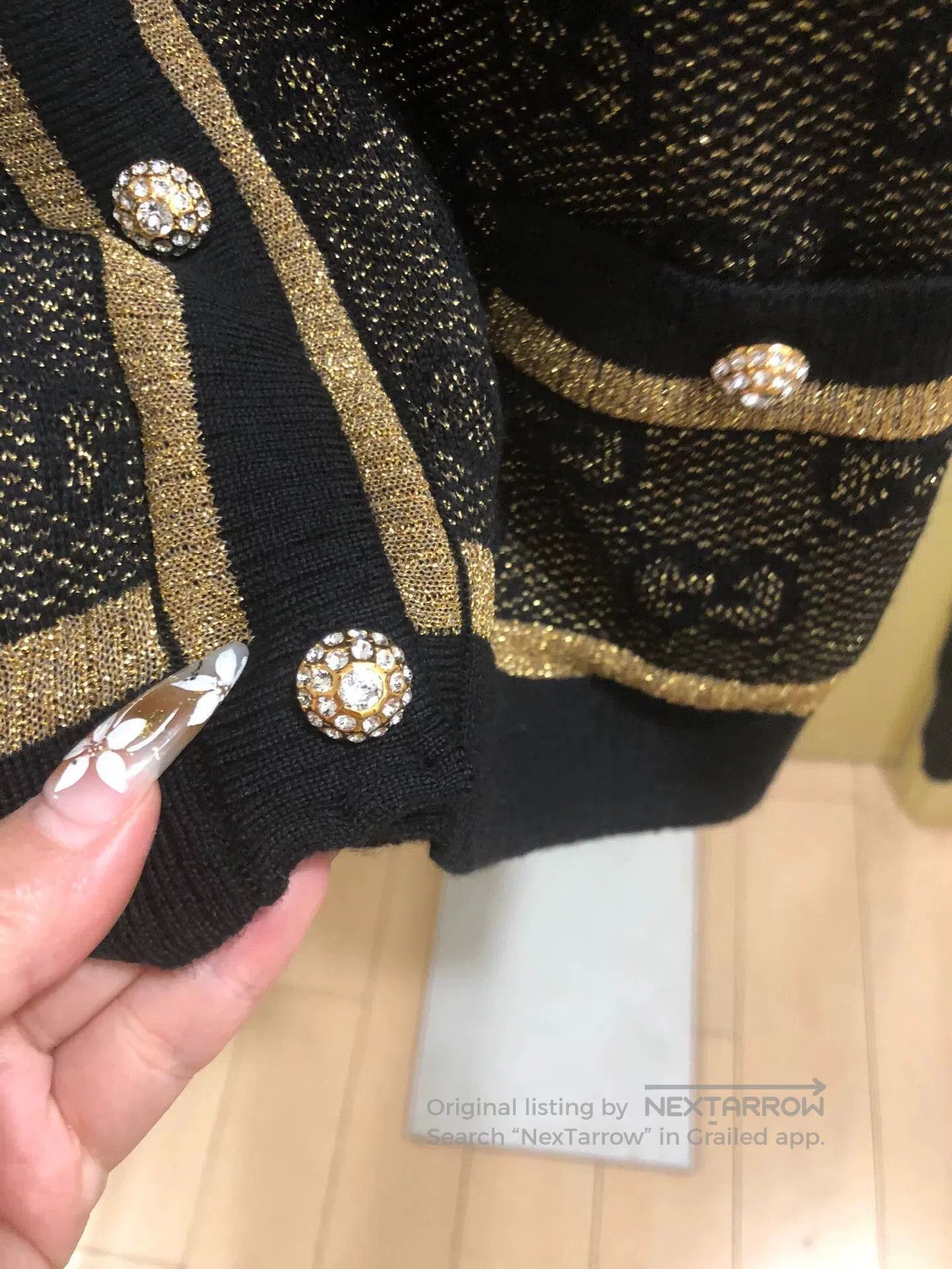 Gucci Gucci Wool Cardigan with Diamond Buttons. Size XS / US 0-2 / IT 36-38 - 2 Thumbnail