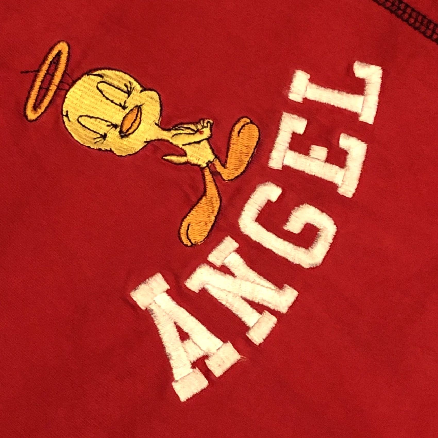 Vintage VINTAGE Looney Tunes Tweety Bird Angel League Jersey Shirt Men Red 46 Size US XXL / EU 58 / 5 - 4 Thumbnail