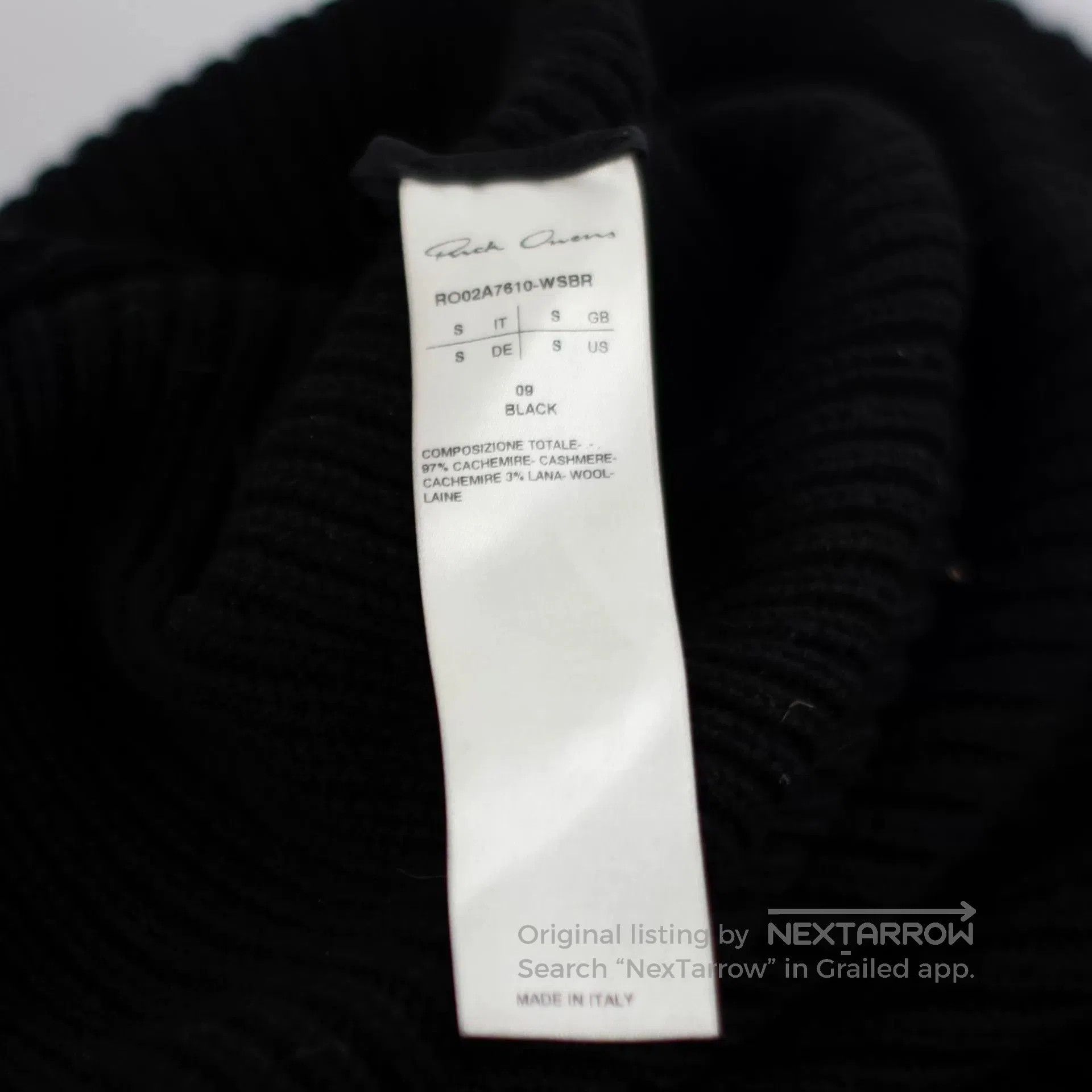 Rick Owens Rick Owens Wool Base Layer Top. Size US S / EU 44-46 / 1 - 5 Thumbnail
