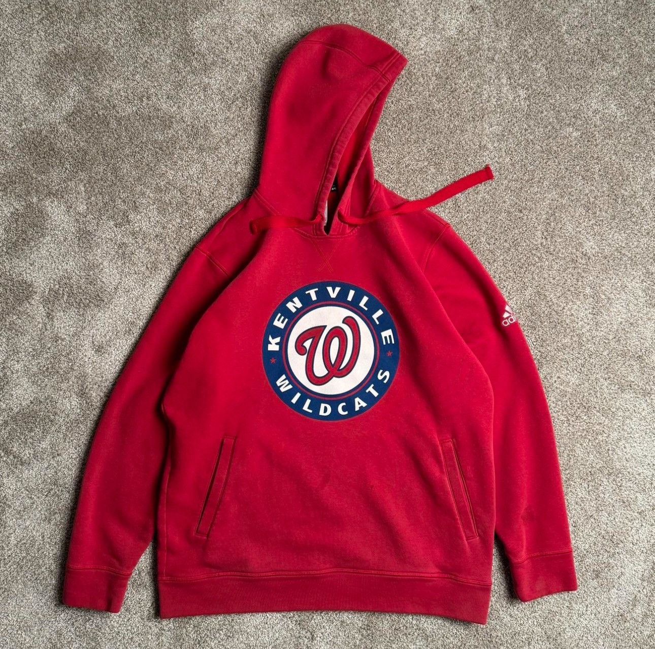 Adidas 00s ADIDAS KENTVILLE WILDCATS PULLOVER HOODIE Size US XL / EU 56 / 4 - 6 Thumbnail