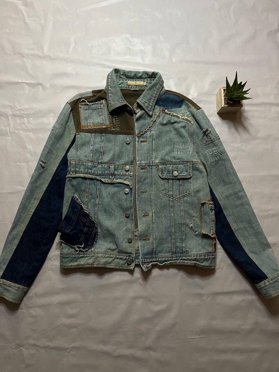 Designer × Vintage Patchwork Vintage Denim Jacket: made in Italy Size US M / EU 48-50 / 2 - 2 Thumbnail