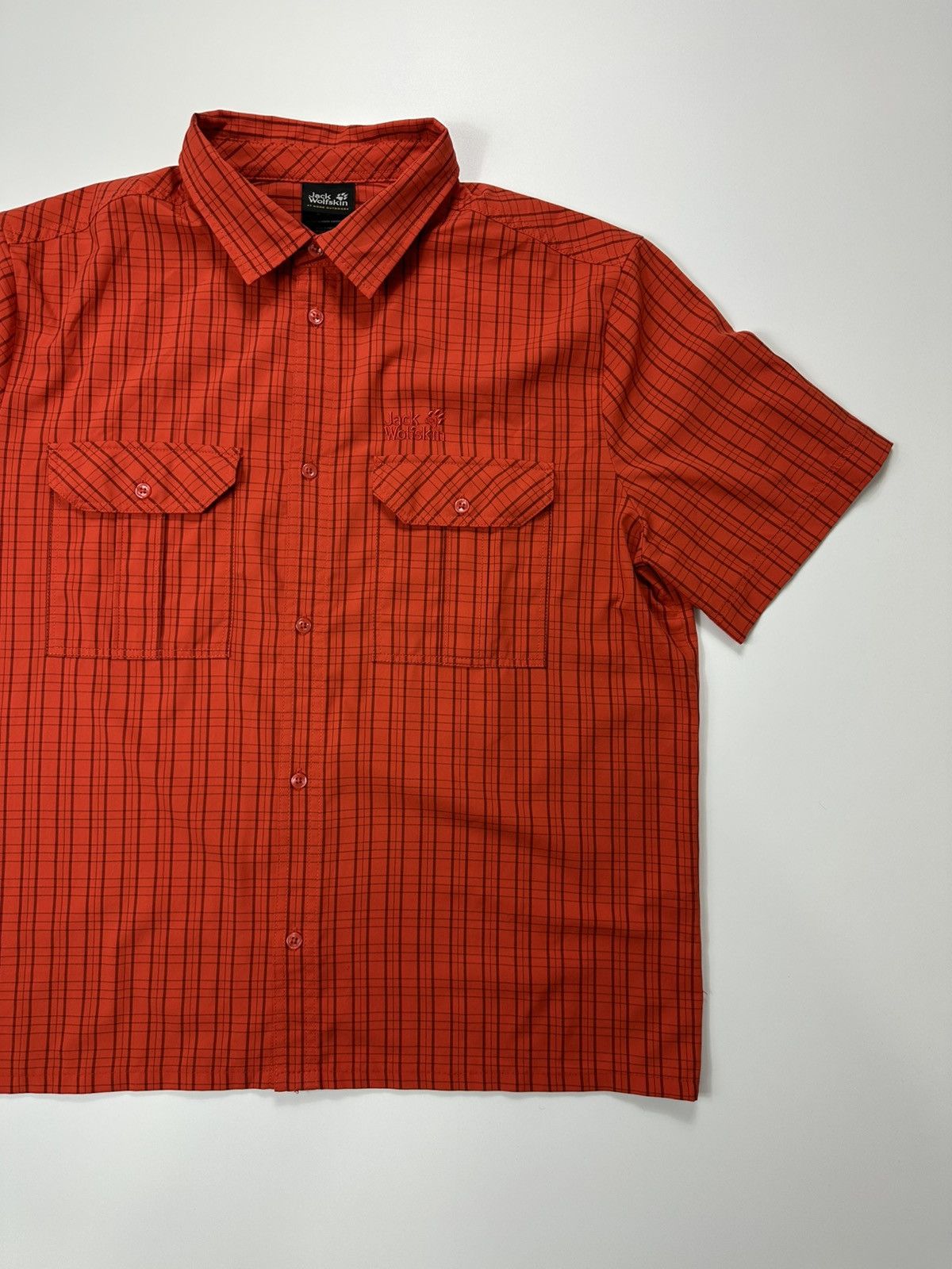 Jack Wolfskin Jack Wolfskin Outdoor Shirt Men's Logo Red Size US XL / EU 56 / 4 - 4 Thumbnail