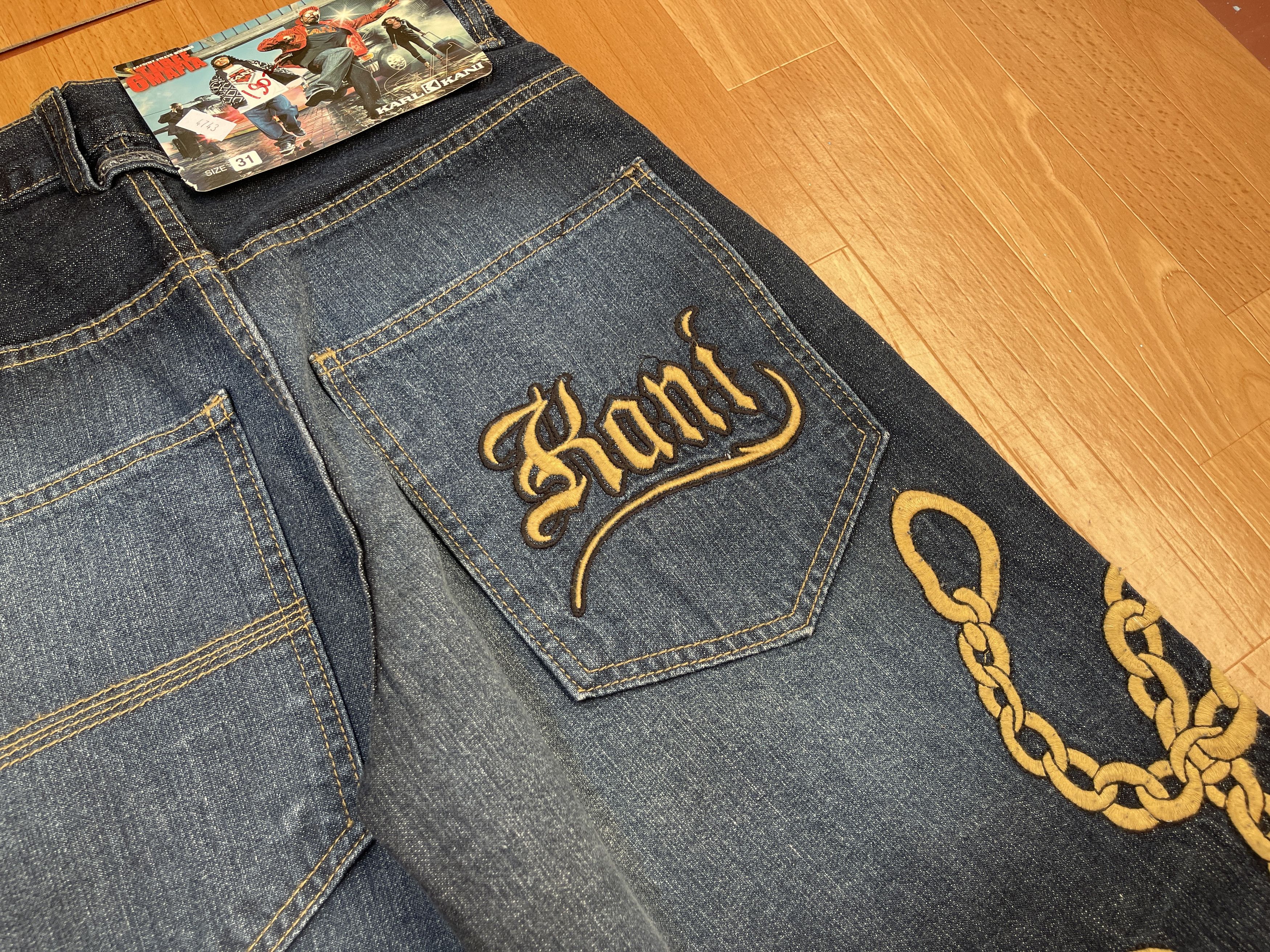 Karl Kani KARL KANI jeans, baggy, vintage Kani jeans, 90s hip hop W 28 Size US 28 / EU 44 - 6 Thumbnail