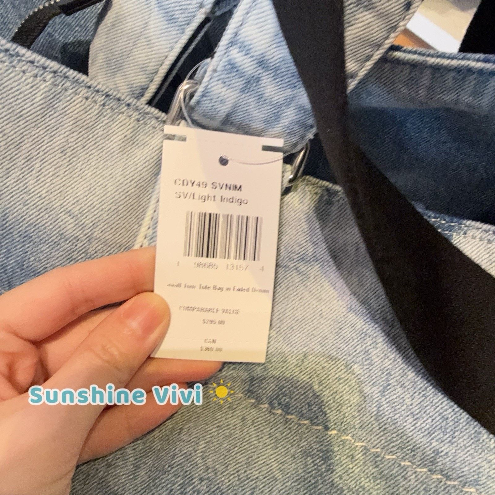 Coach NWT Coach Small Tour Tote Bag ved Denim Charms CDY49 Size ONE SIZE - 7 Thumbnail