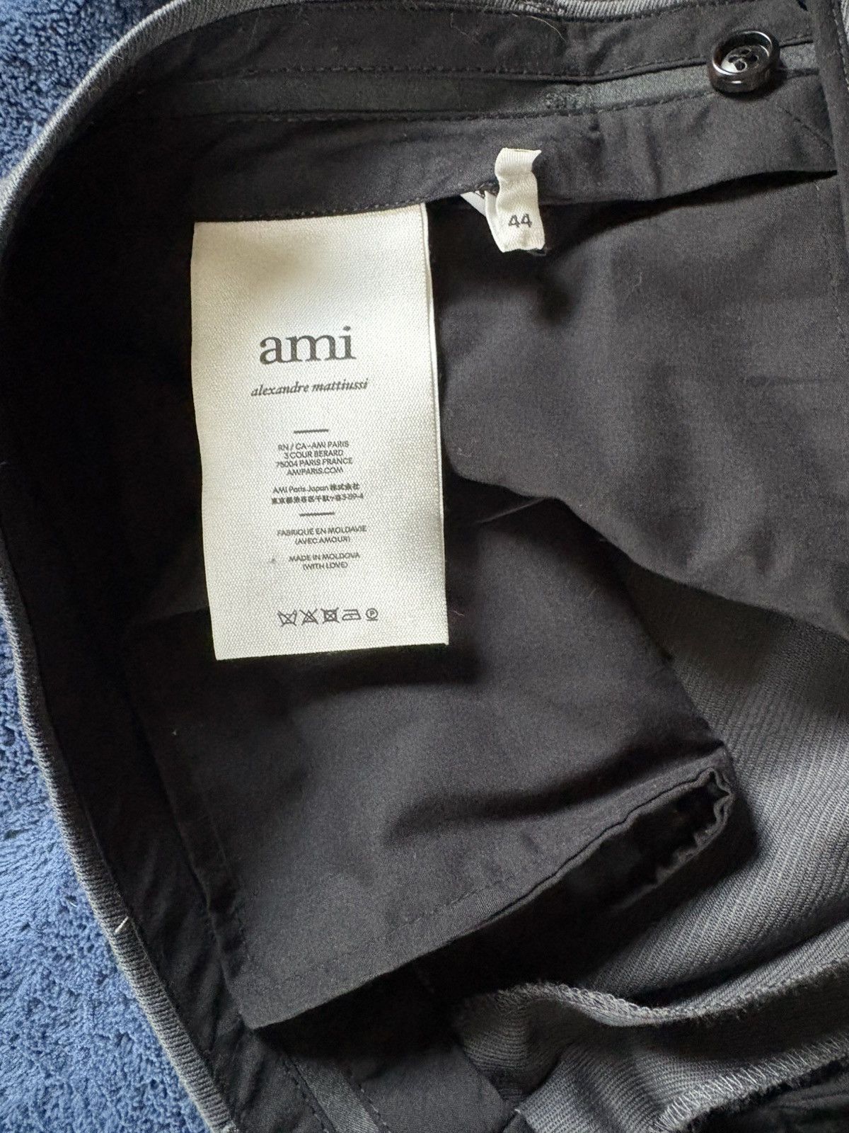 AMI AMI wide leg grey slacks Size US 34 / EU 50 - 2 Thumbnail