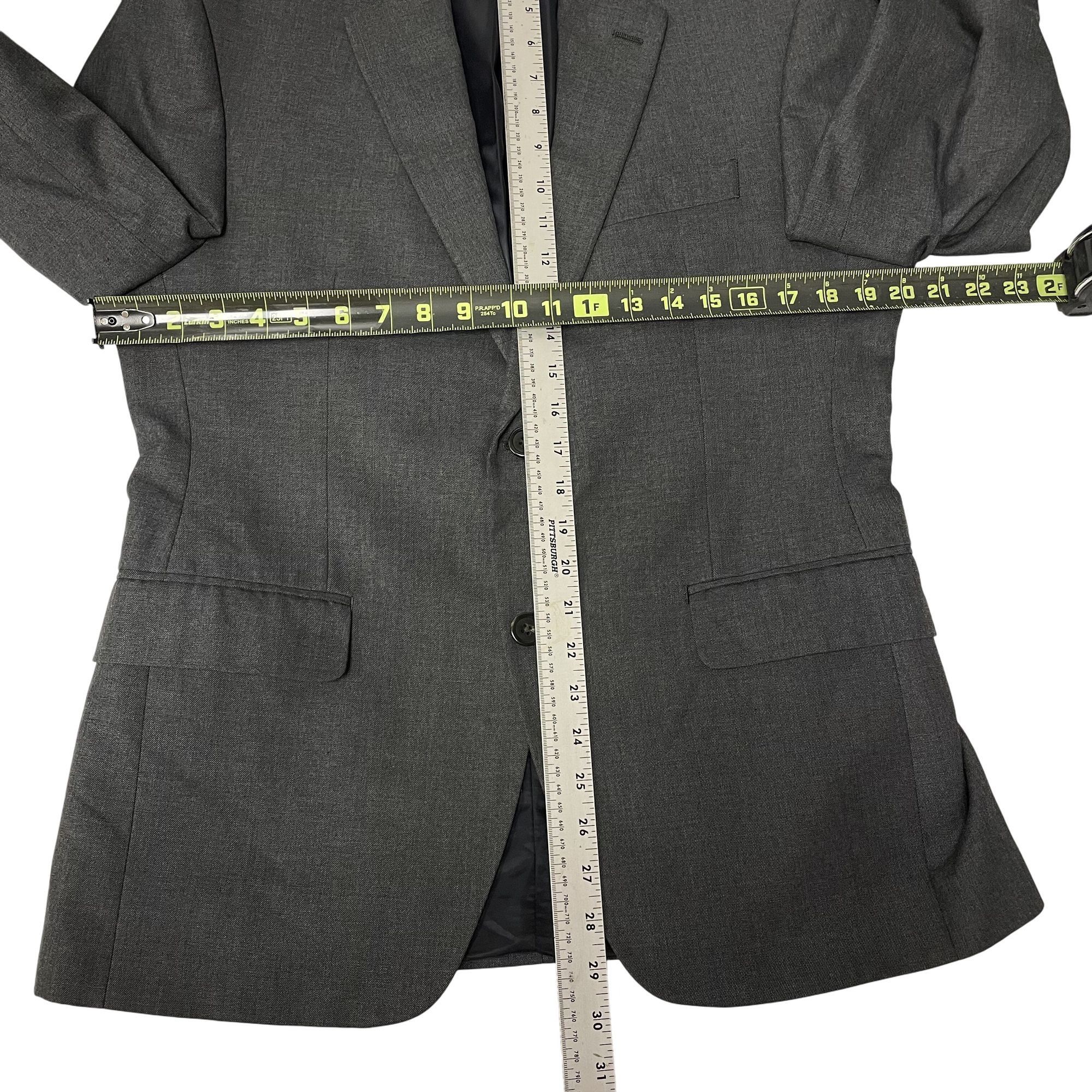 Chaps Ralph Lauren Chaps Ralph Lauren Charcoal Sport Coat MODERN Slim Jacket Size 38S - 8 Thumbnail