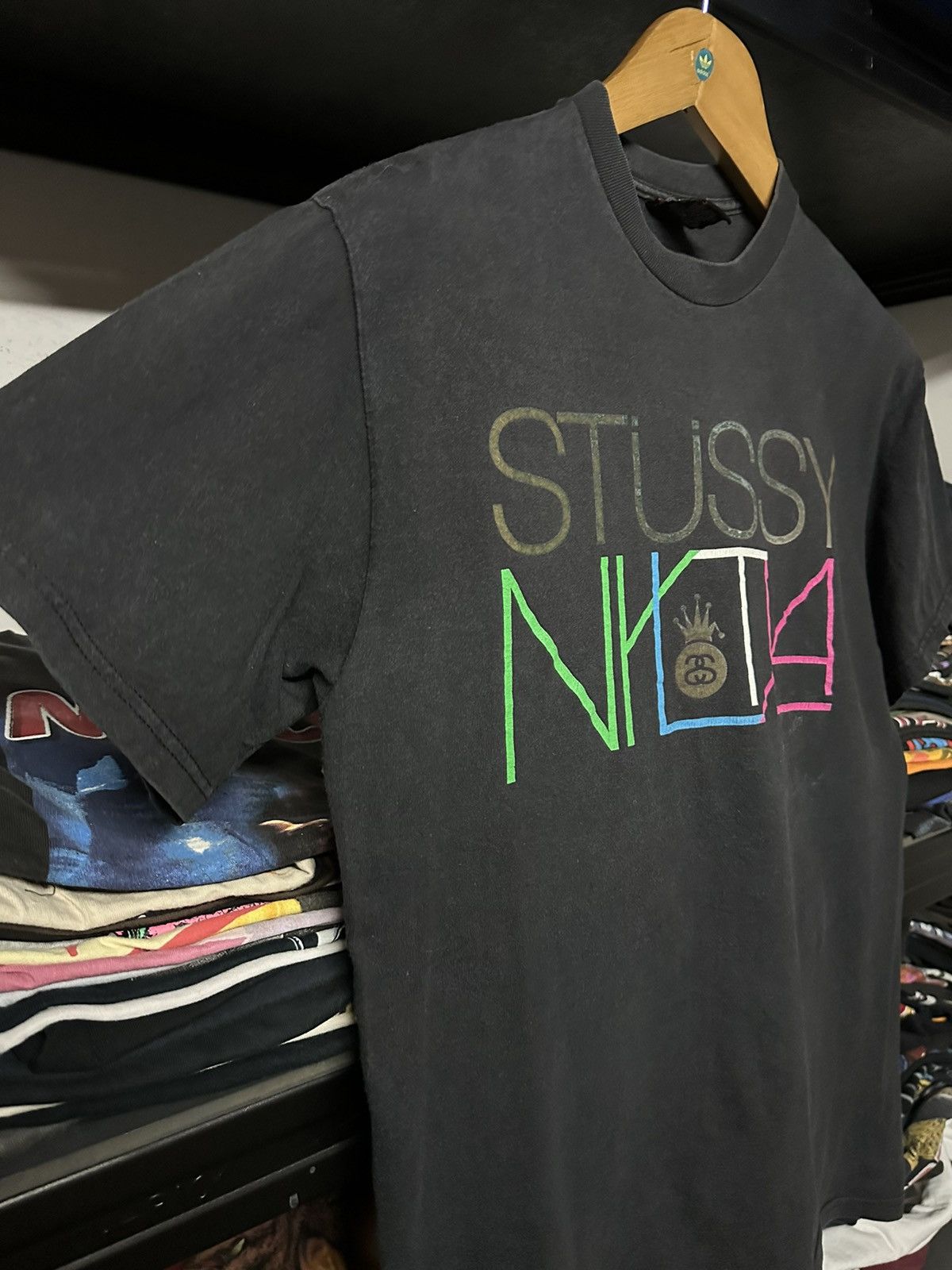 Vintage Stussy New York Streetwear Faded Tee