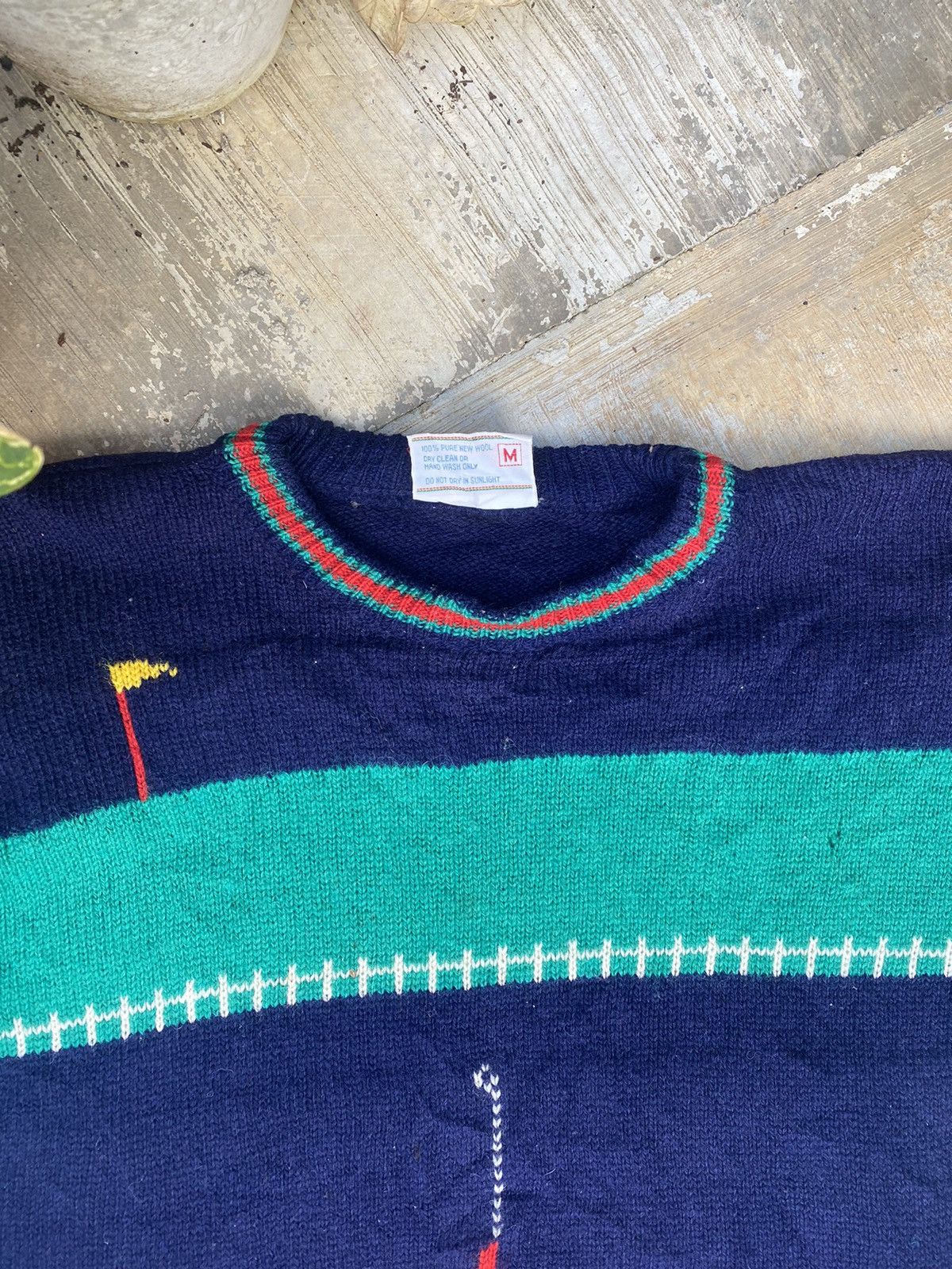 Japanese Brand × Vintage AW Vintage The Irisn Scene Golf Wool Knit Sweater Size US M / EU 48-50 / 2 - 3 Thumbnail