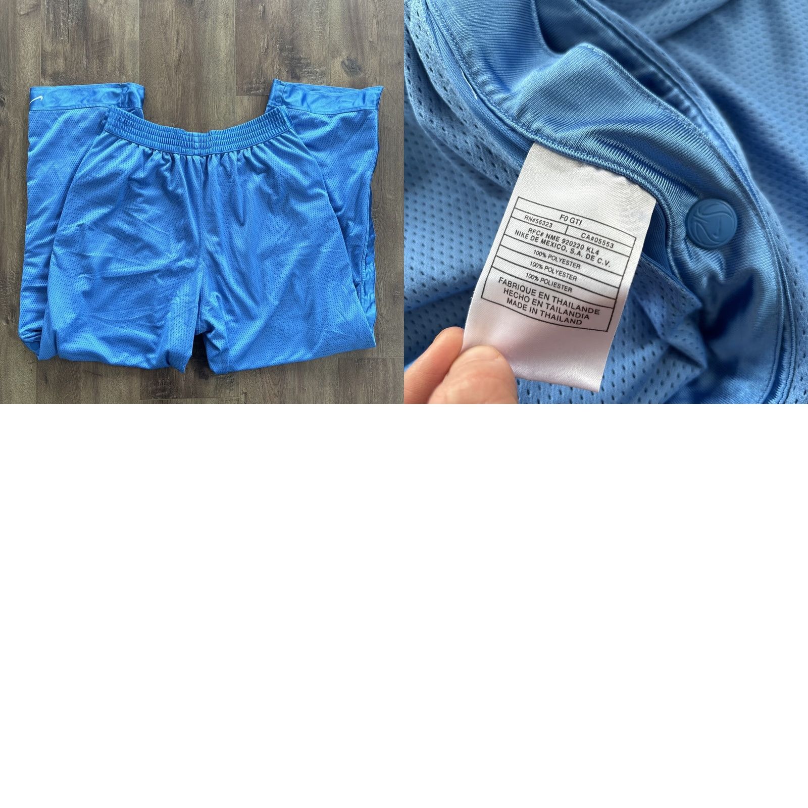 Nike VINTAGE Nike Team Tear Away Snap Basketball Warmup Pants Mens XL North Carolina Men XL Blue Basketball Tear Away Pants Size US 36 / EU 52 - 8 Thumbnail