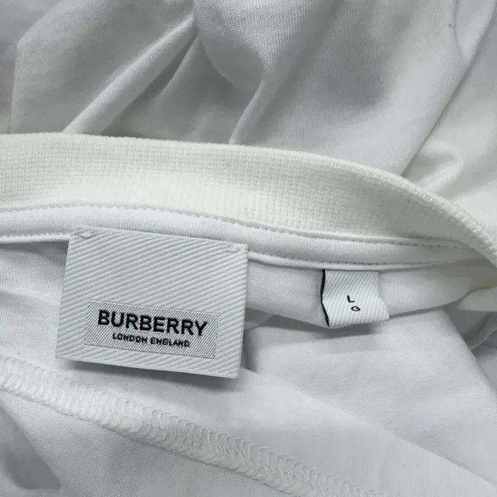 Burberry Burberry Burberry White Logo Short Sleeve T-Shirt-2507 Size US L / EU 52-54 / 3 - 5 Thumbnail