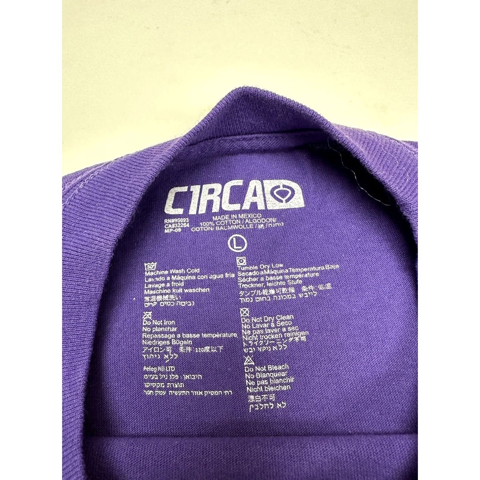 Vintage VINTAGE Circa Footwear Shirt Adult Large Purple City Skate Tee Size US L / EU 52-54 / 3 - 6 Thumbnail