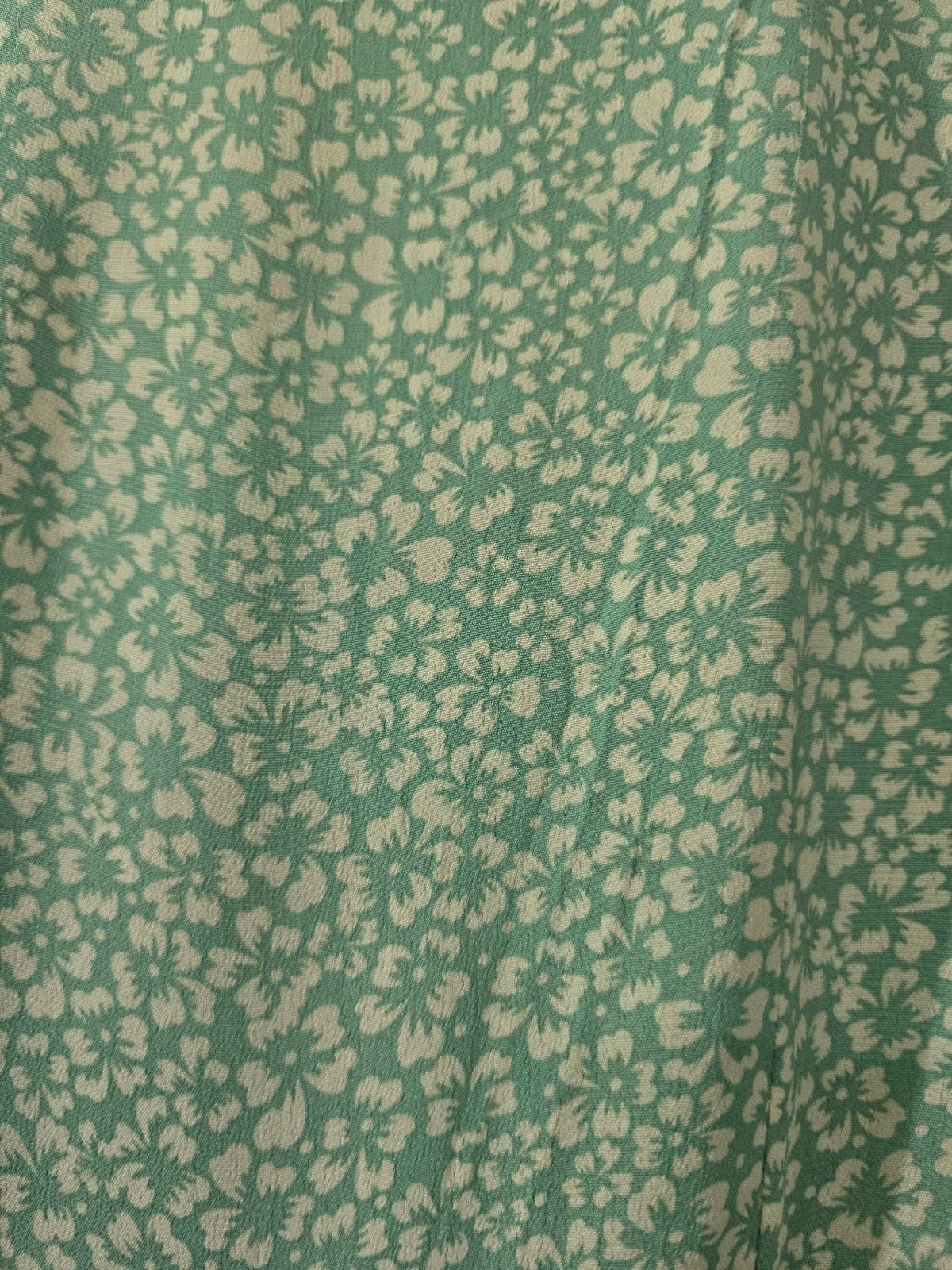 Other Rixo Green With White Dots High Waisted Dress Size XS / US 0-2 / IT 36-38 - 6 Thumbnail