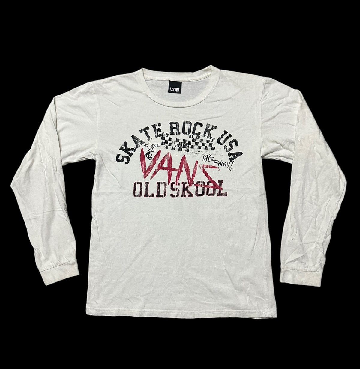 Vans Vans old school skate rock long sleeve Size US M / EU 48-50 / 2 - 4 Thumbnail