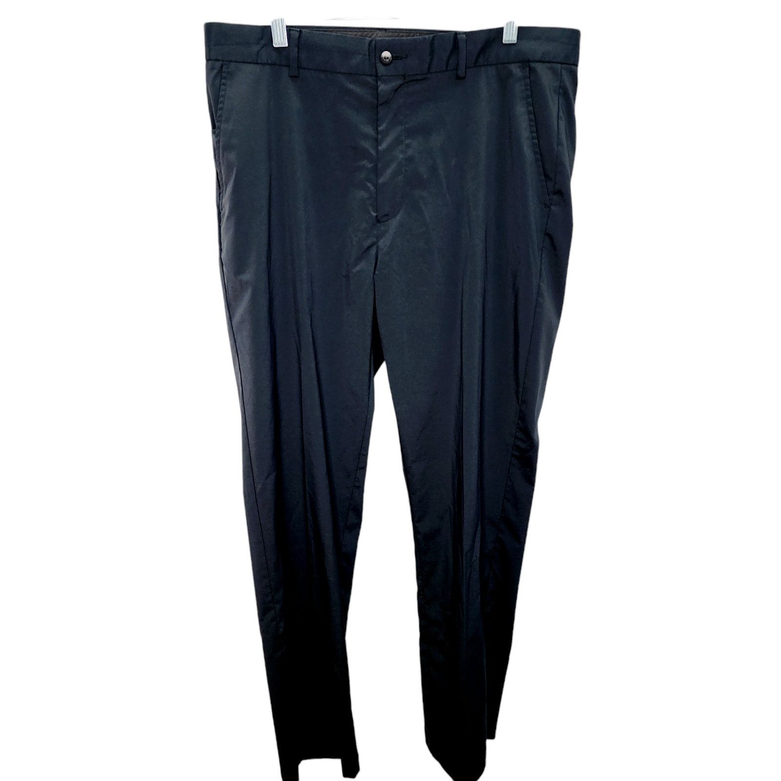 Greg Norman Greg Norman Black Flat Front Men's Dress Pants 36 x 32 Size US 36 / EU 52 - 1 Thumbnail