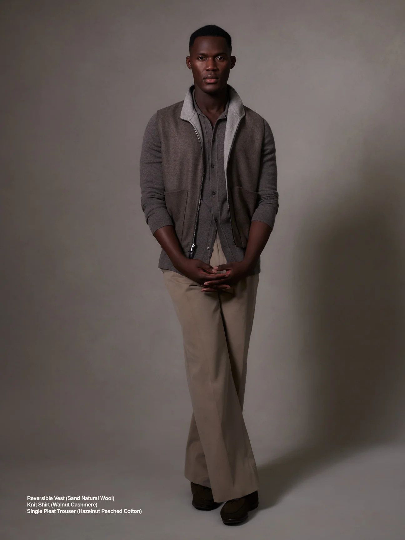 Stoffa Stoffa Cashmere Knit Shirt Cardigan Sweater Size US XL / EU 56 / 4 - 1 Thumbnail
