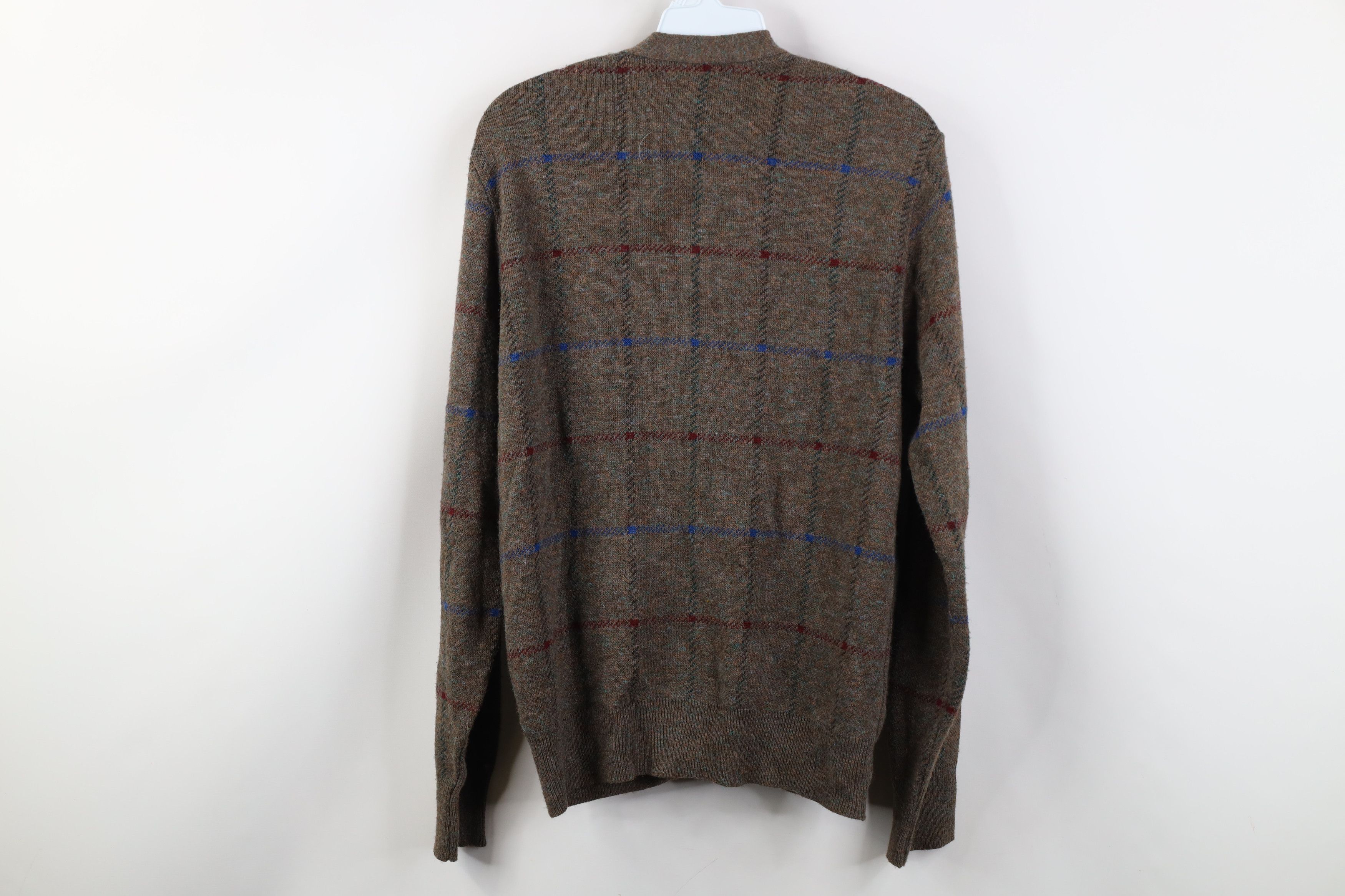 Vintage Vintage 70s Streetwear Knit Cardigan Sweater Plaid USA Size US M / EU 48-50 / 2 - 9 Thumbnail