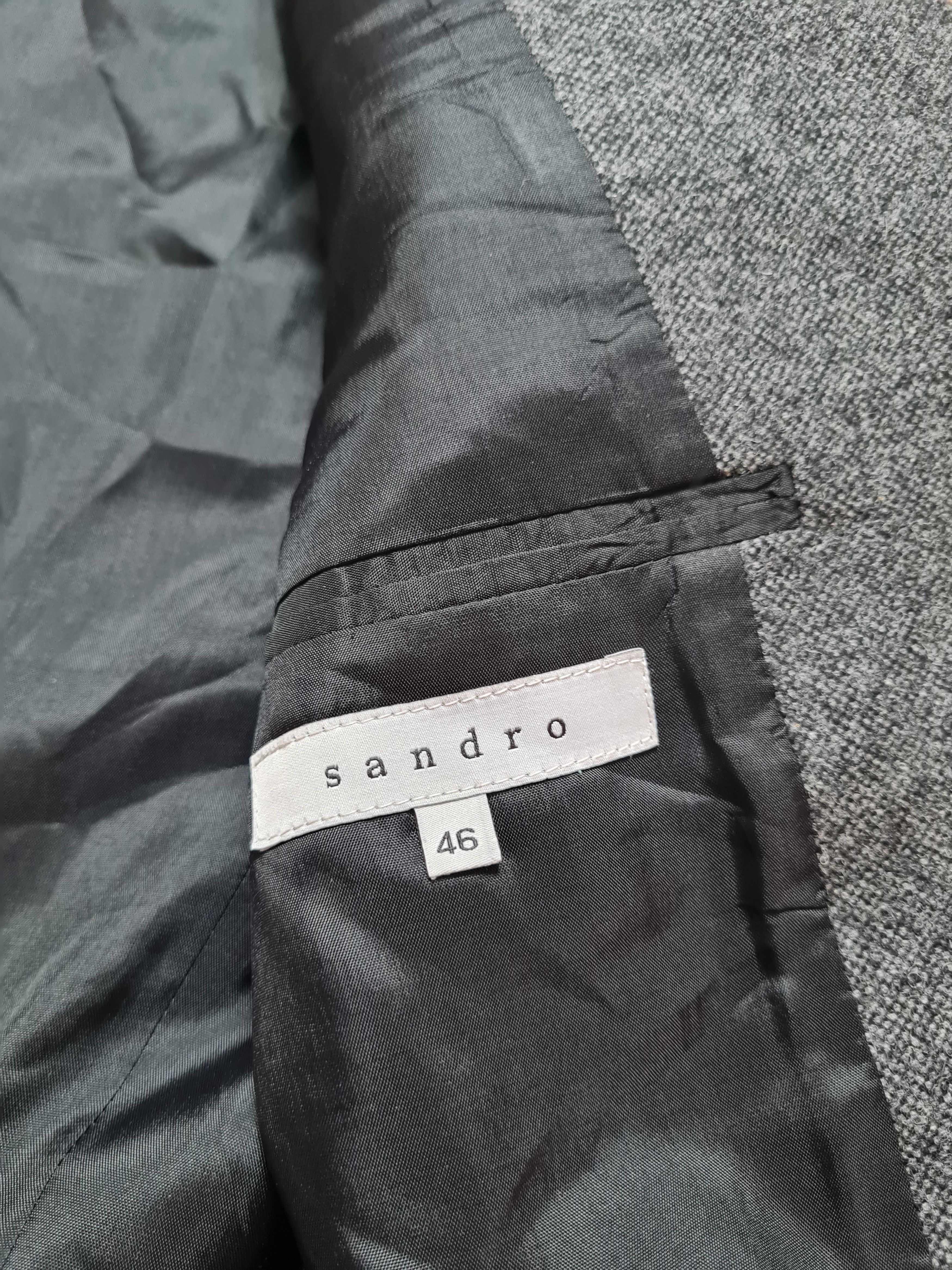 Sandro Jacket Sandro Paris Belted Blazer in Grey Wool Size 46 Size US S / EU 44-46 / 1 - 20 Thumbnail
