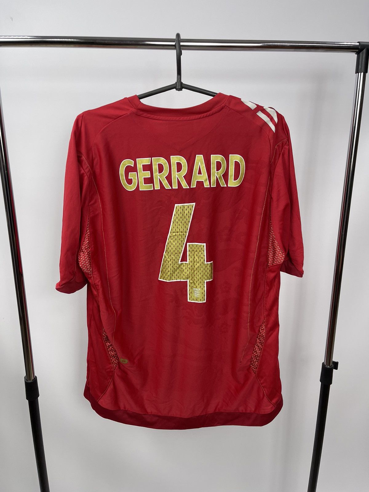 Umbro × Vintage England Football Shirt Jersey 2006-2008 GERRARD #4 Size XL Size US XL / EU 56 / 4 - 1 Thumbnail