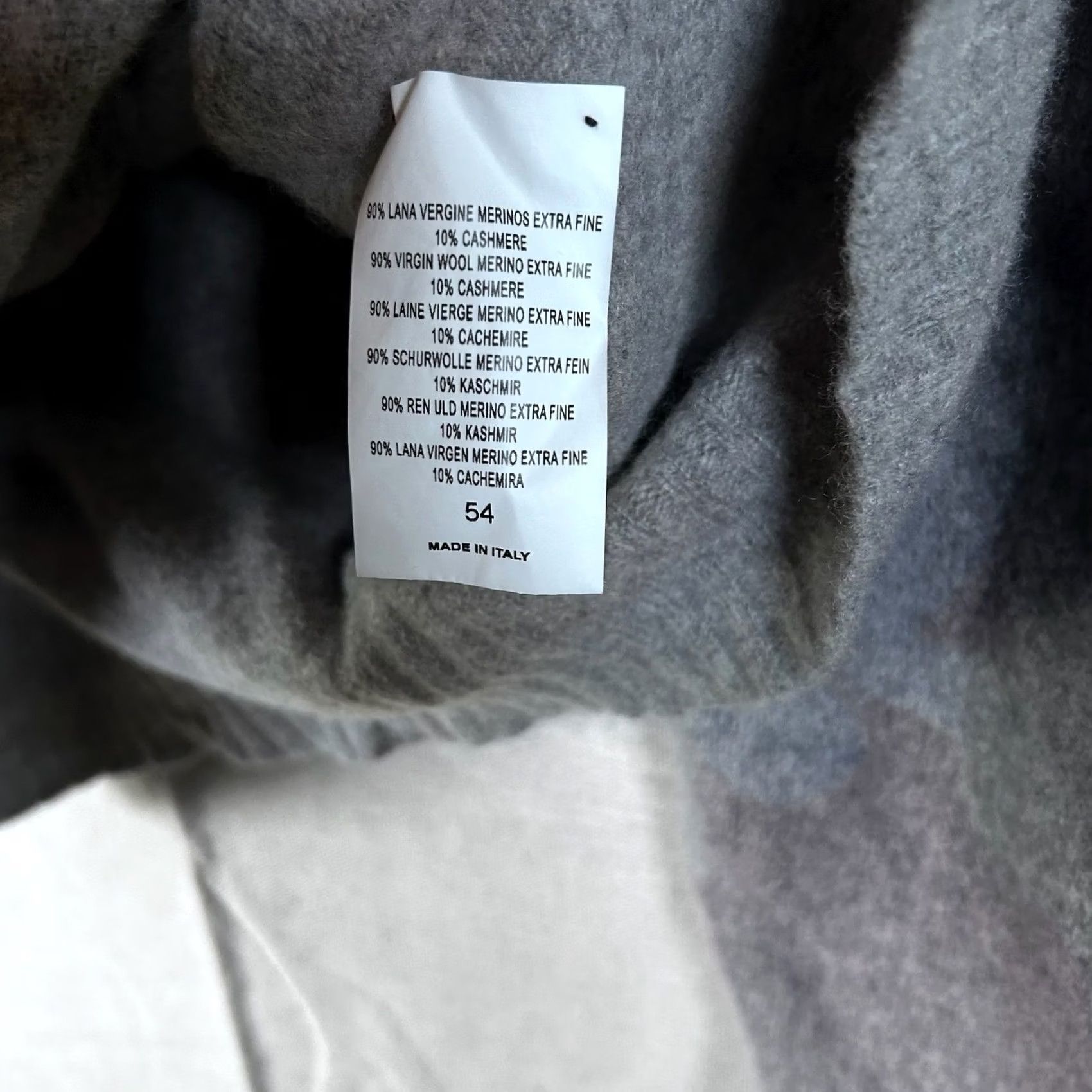 Vintage Italy Merino Wool Cashmere Camouflage Sweater Mens S Grey Crewneck Size US S / EU 44-46 / 1 - 2 Thumbnail