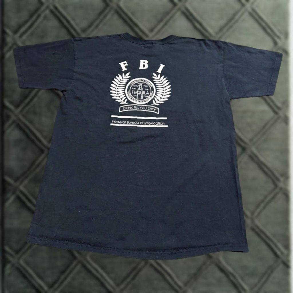 Anvil VINTAGE Florida Vacation Tourist FBI Federal Bureau Intoxication T-Shirt L Men Black Anvil L Size US L / EU 52-54 / 3 - 1 Thumbnail
