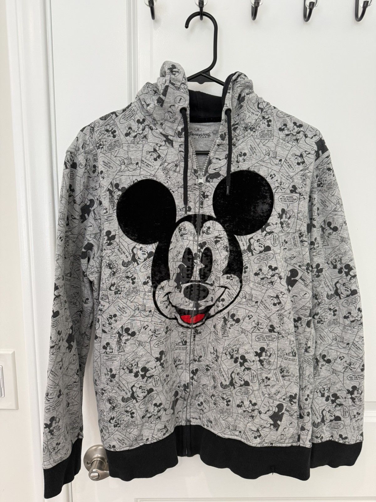 Disney Disneyland Paris Exclusive Mickey Mouse Full Zip Hoodie Size US M / EU 48-50 / 2 - 1 Thumbnail